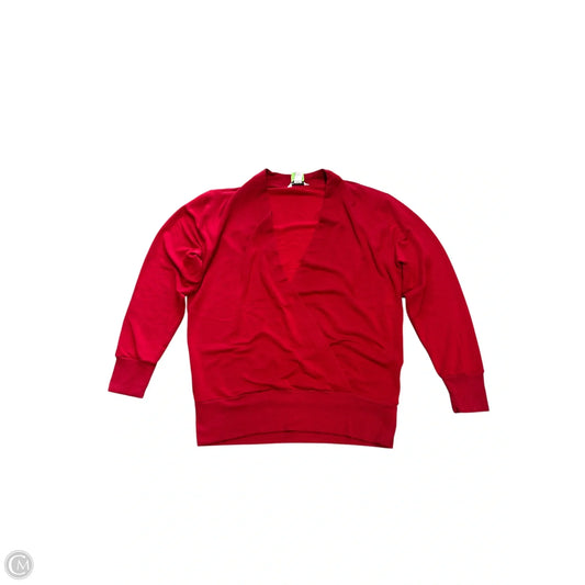 Top Long Sleeve By Athleta In Red, Size: M