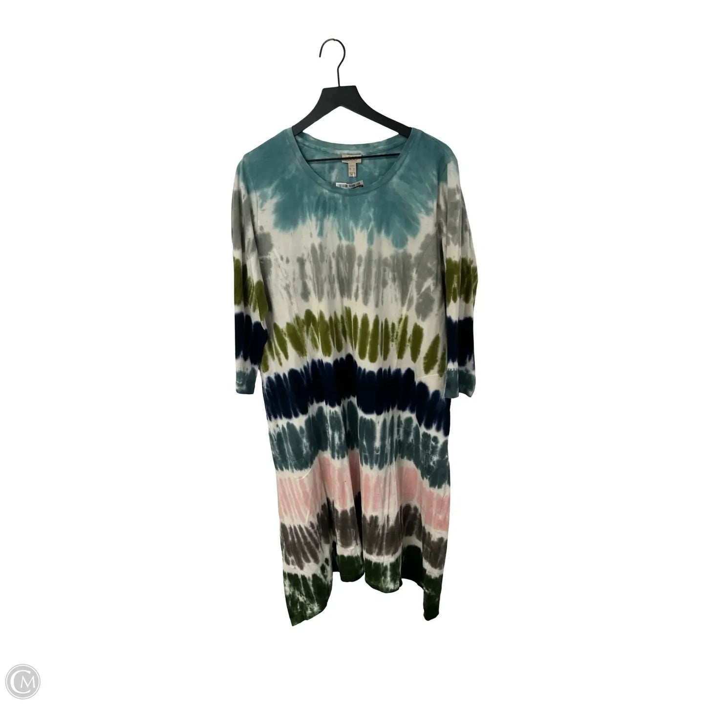 Dress Casual Midi By Logo In Tie Dye Print, Size: Xl