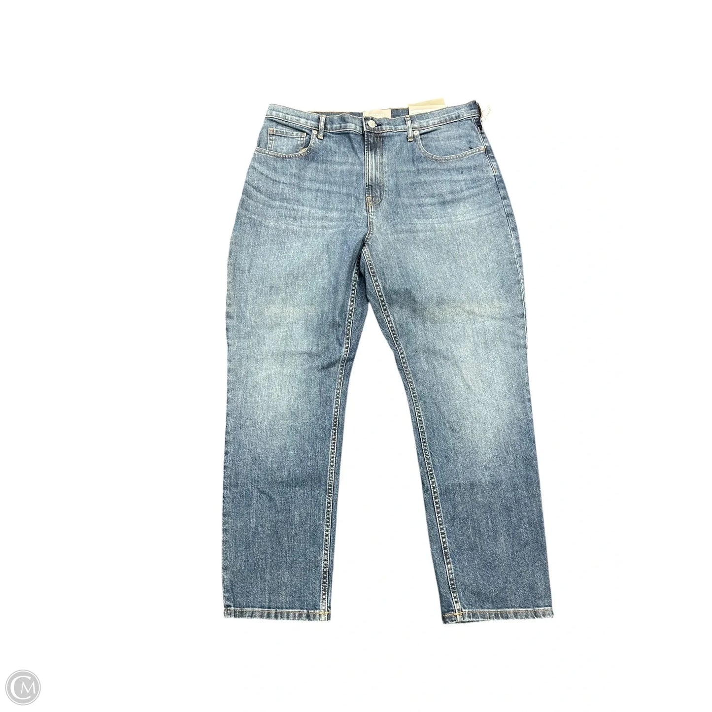 Jeans Straight By Everlane In Blue Denim, Size: 16