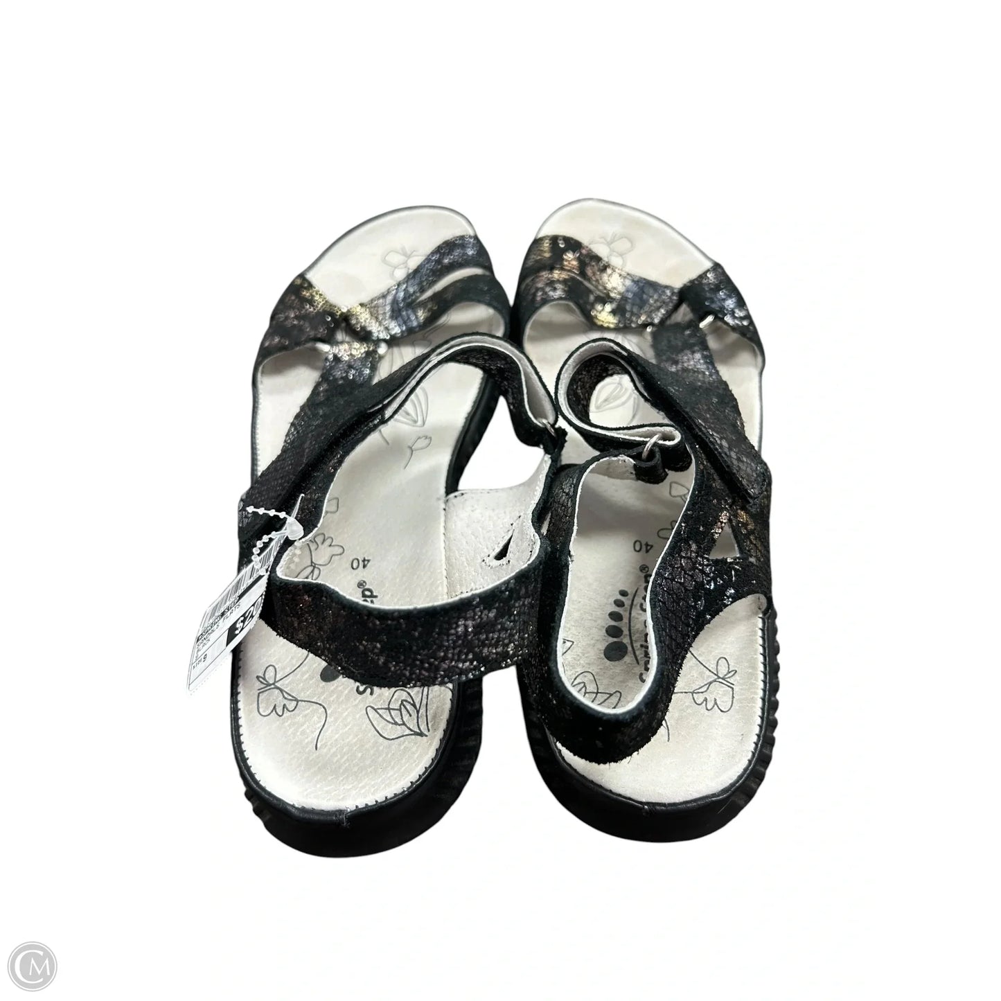 Sandals Flats By Spring Step In Black, Size: 9