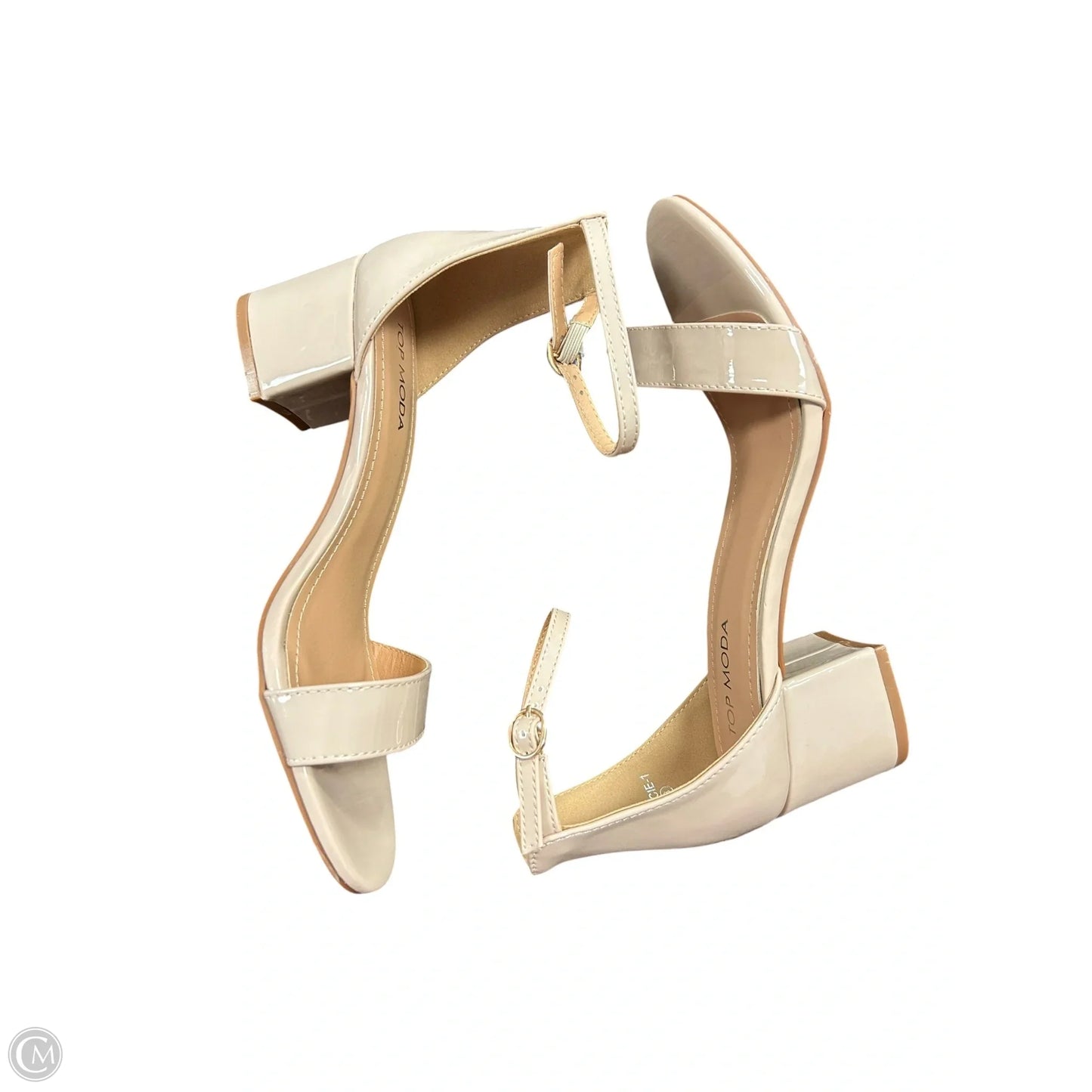 Shoes Heels Block By Top Moda In Tan, Size: 8
