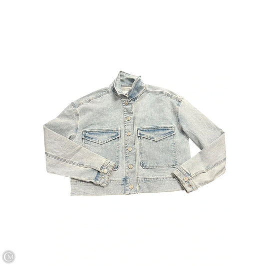 Jacket Denim By Dkny In Blue Denim, Size: S
