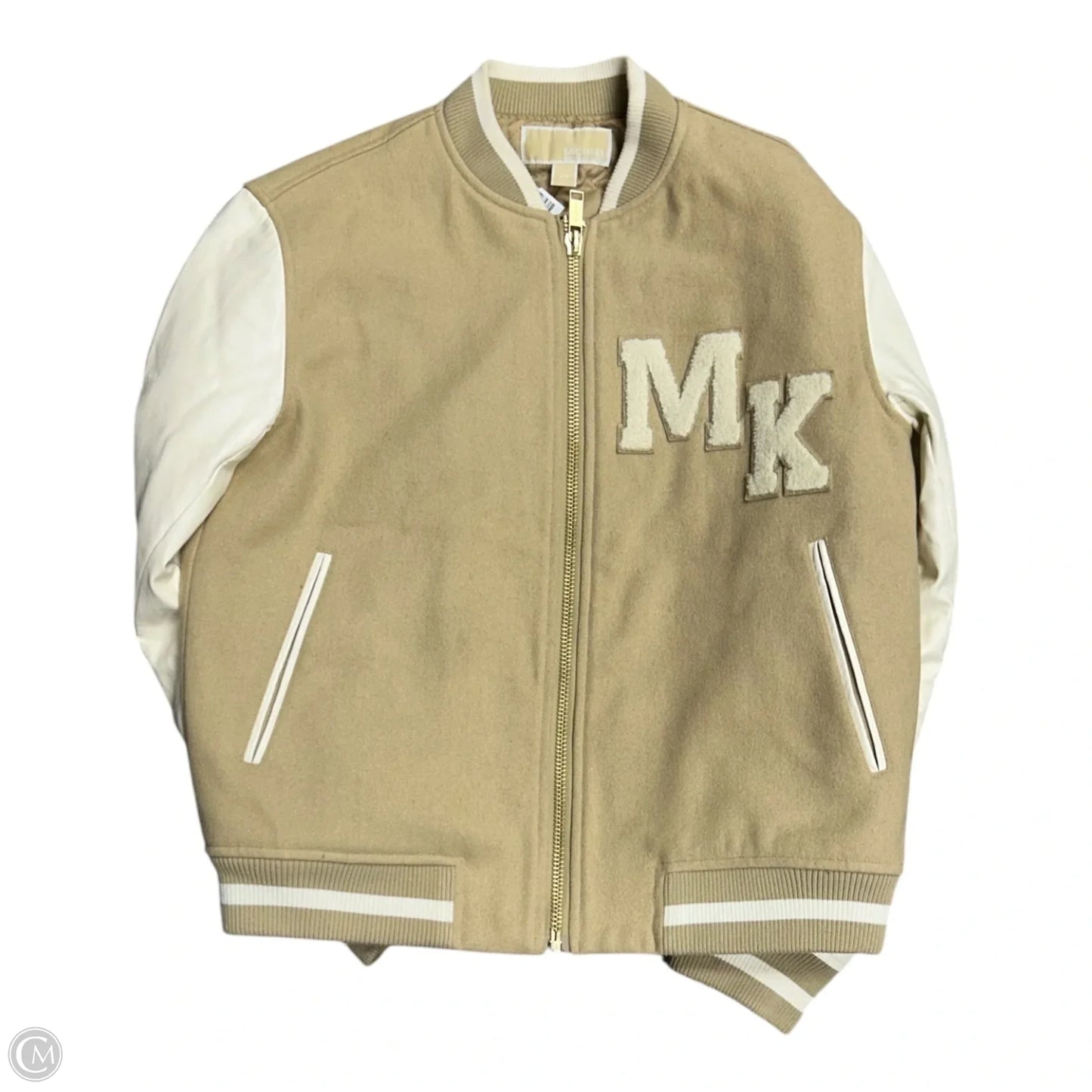 Jacket Other By Michael By Michael Kors In Cream & Tan, Size: Xs