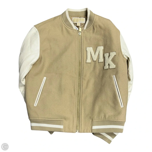 Jacket Other By Michael By Michael Kors In Cream & Tan, Size: Xs
