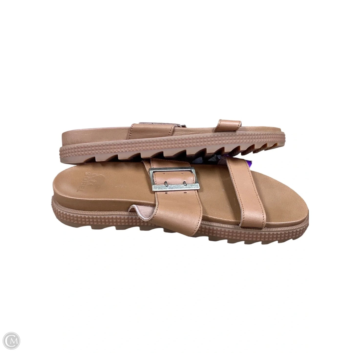 Sandals Heels Platform By Sorel In Brown, Size: 9.5