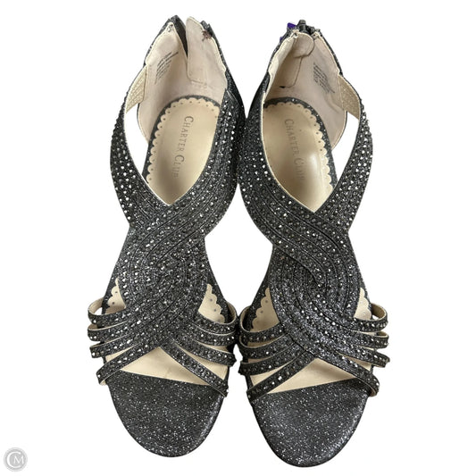 Sandals Heels Wedge By Charter Club In Silver, Size: 7