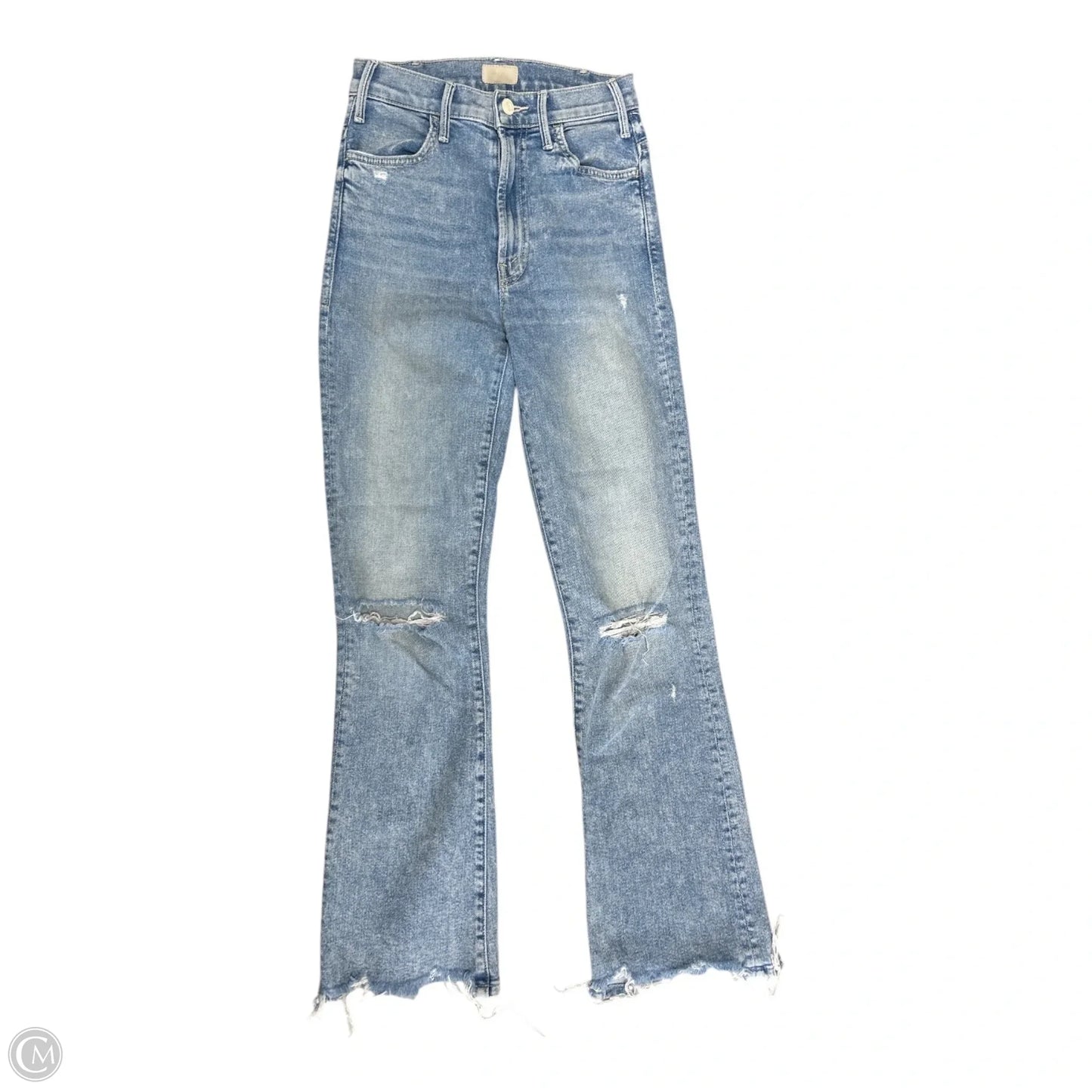 Jeans Straight By Mother In Blue Denim, Size: 0