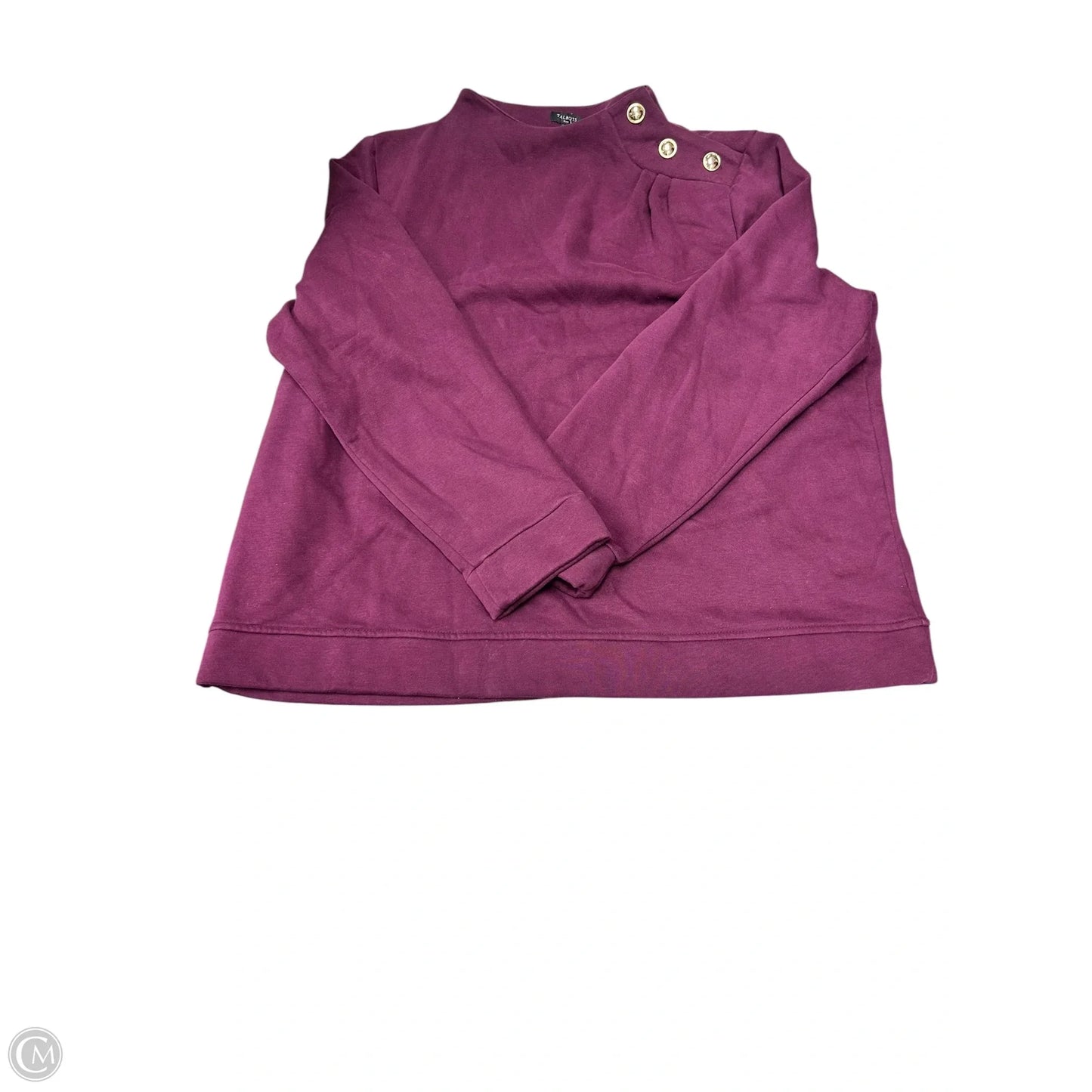 Sweatshirt Collar By Talbots In Purple, Size: 2x