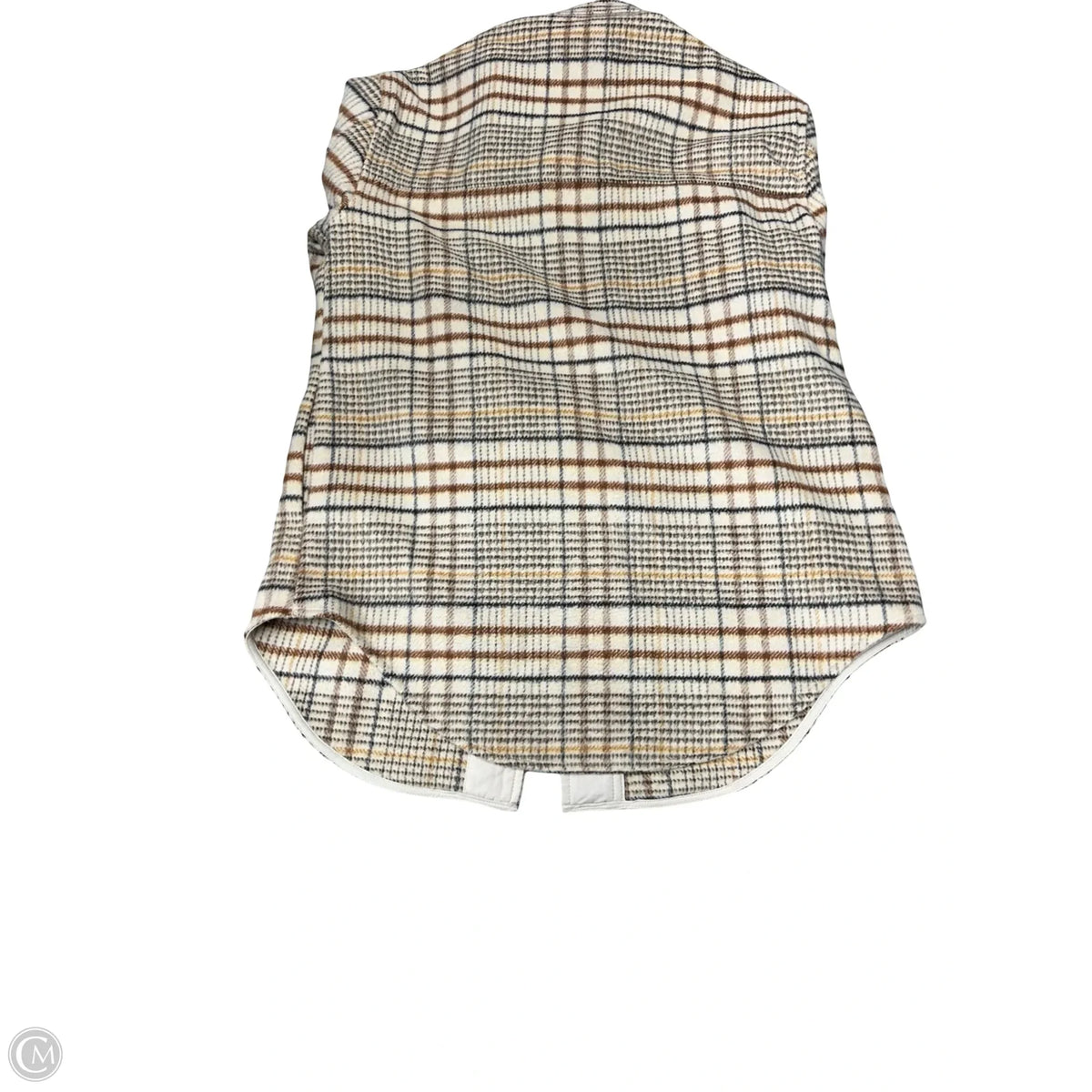 Jacket Shirt By Joie In Plaid Pattern, Size: M