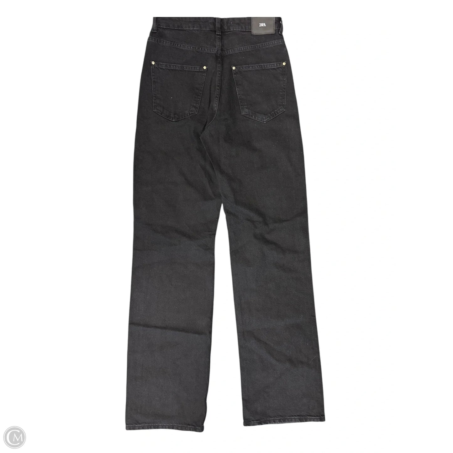 Jeans Straight By Zara In Black, Size: 6