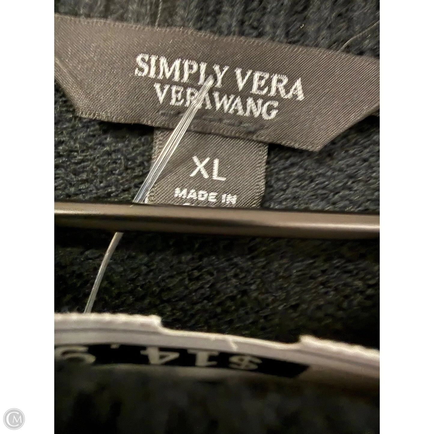 Sweater By Simply Vera In Black, Size: Xl