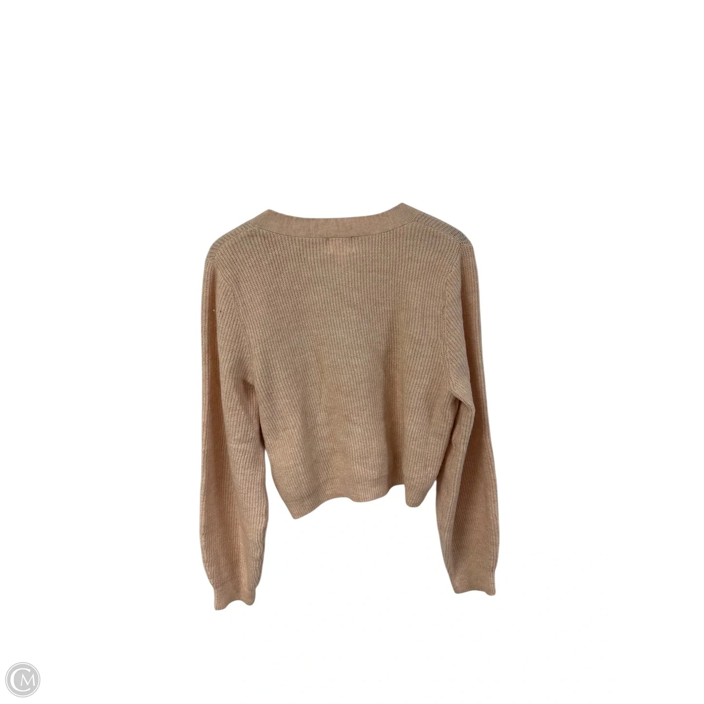 Sweater Cardigan By H&m In Pink, Size: M