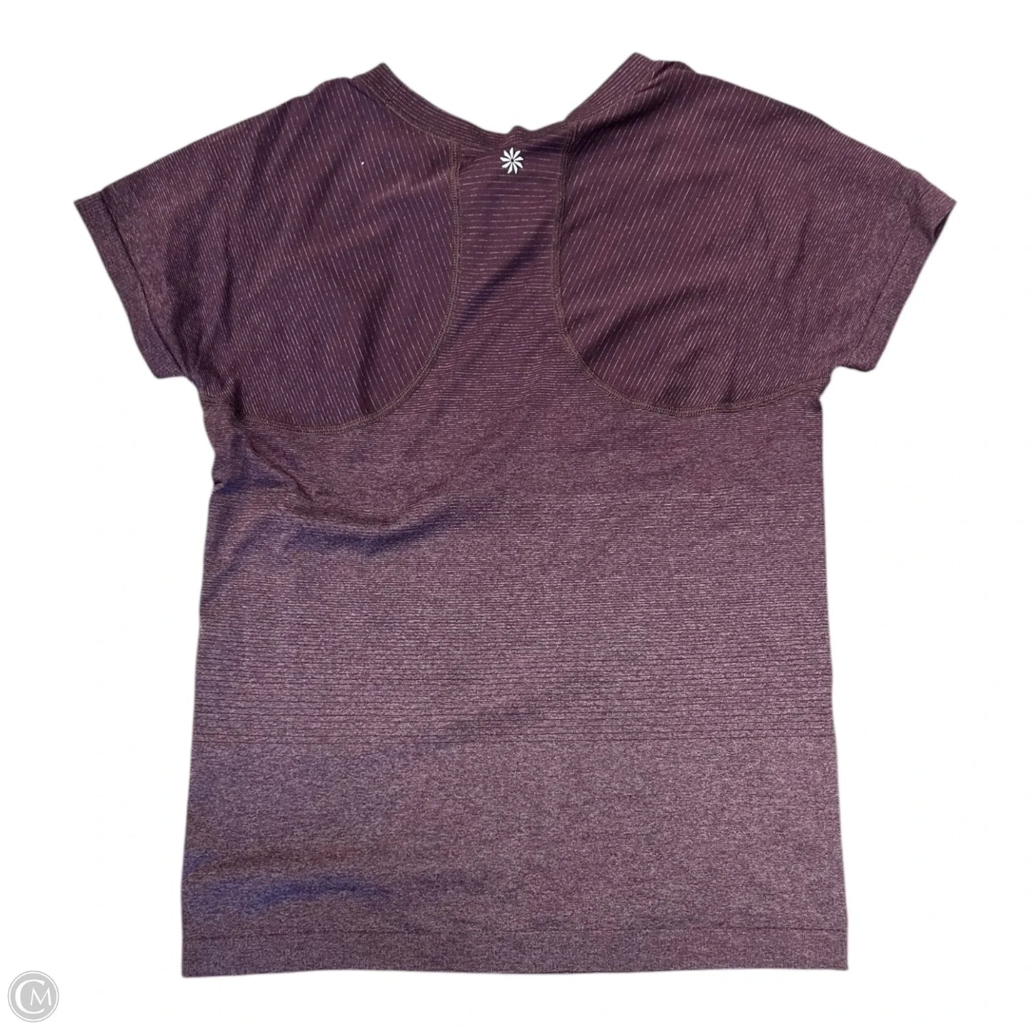 Athletic Top Short Sleeve By Athleta In Maroon, Size: S