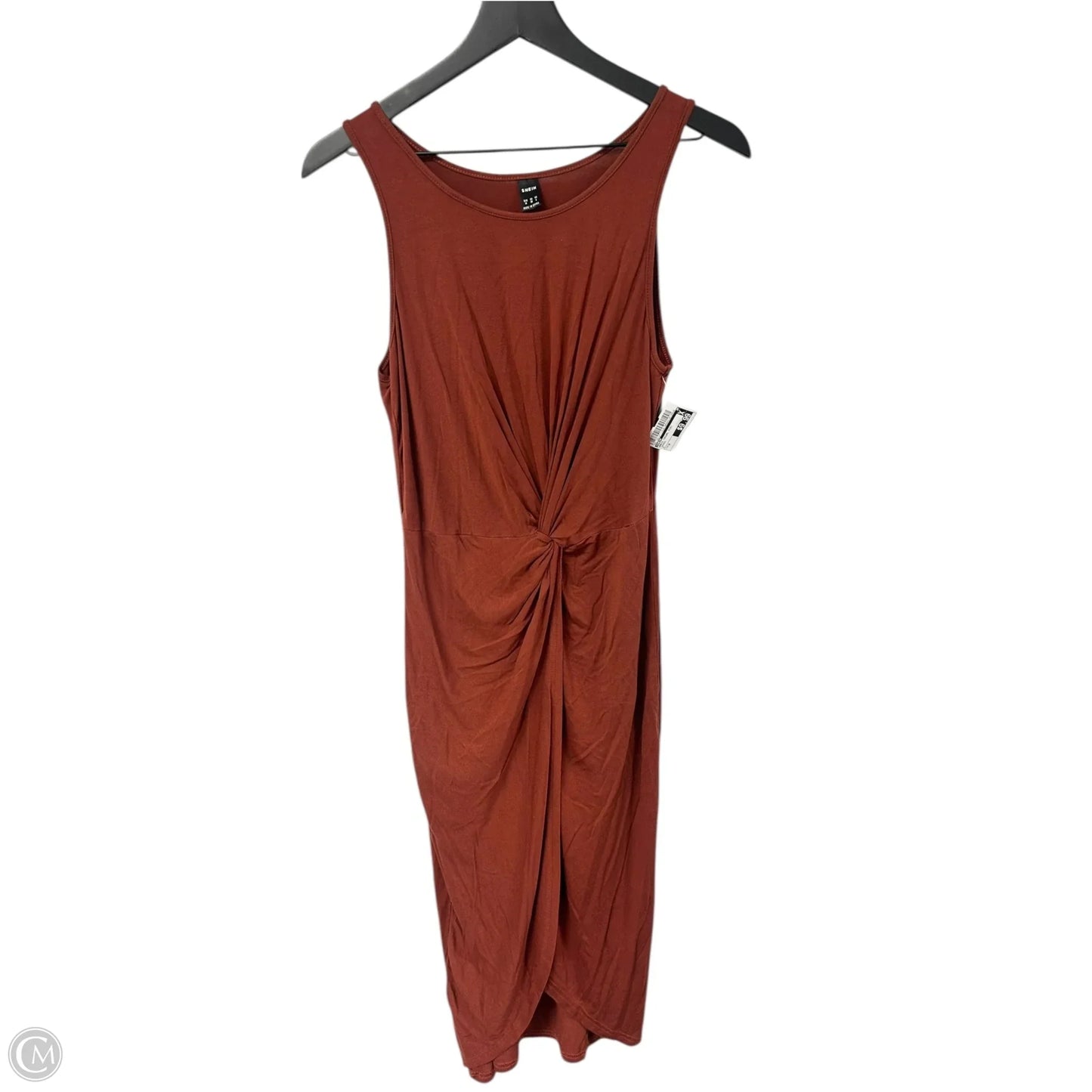 Dress Casual Midi By Shein In Orange, Size: M