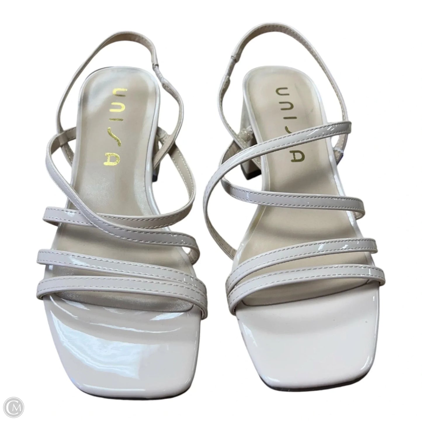 Sandals Heels Block By Unisa In Tan, Size: 7