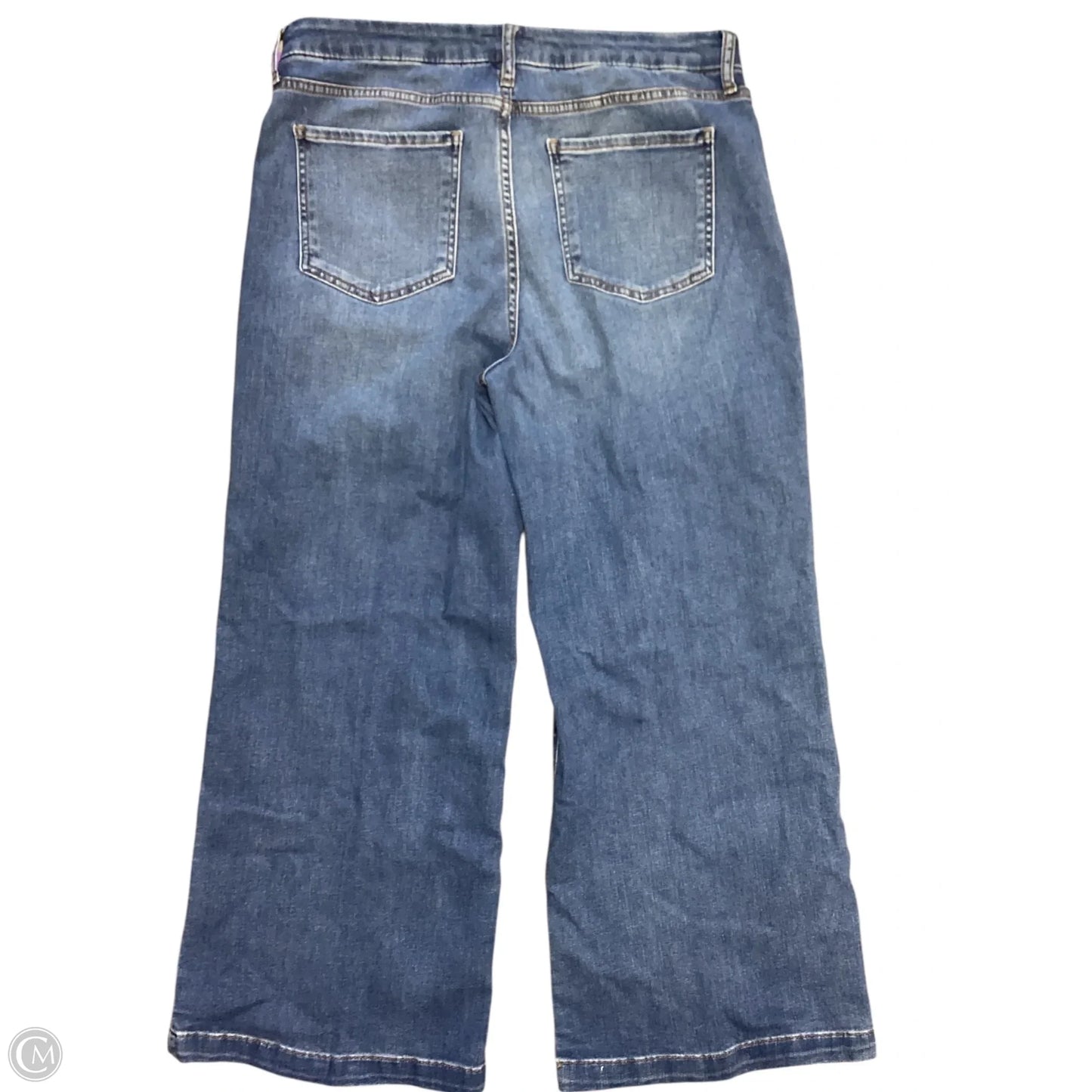 Jeans Wide Leg By Kut In Blue Denim, Size: 14