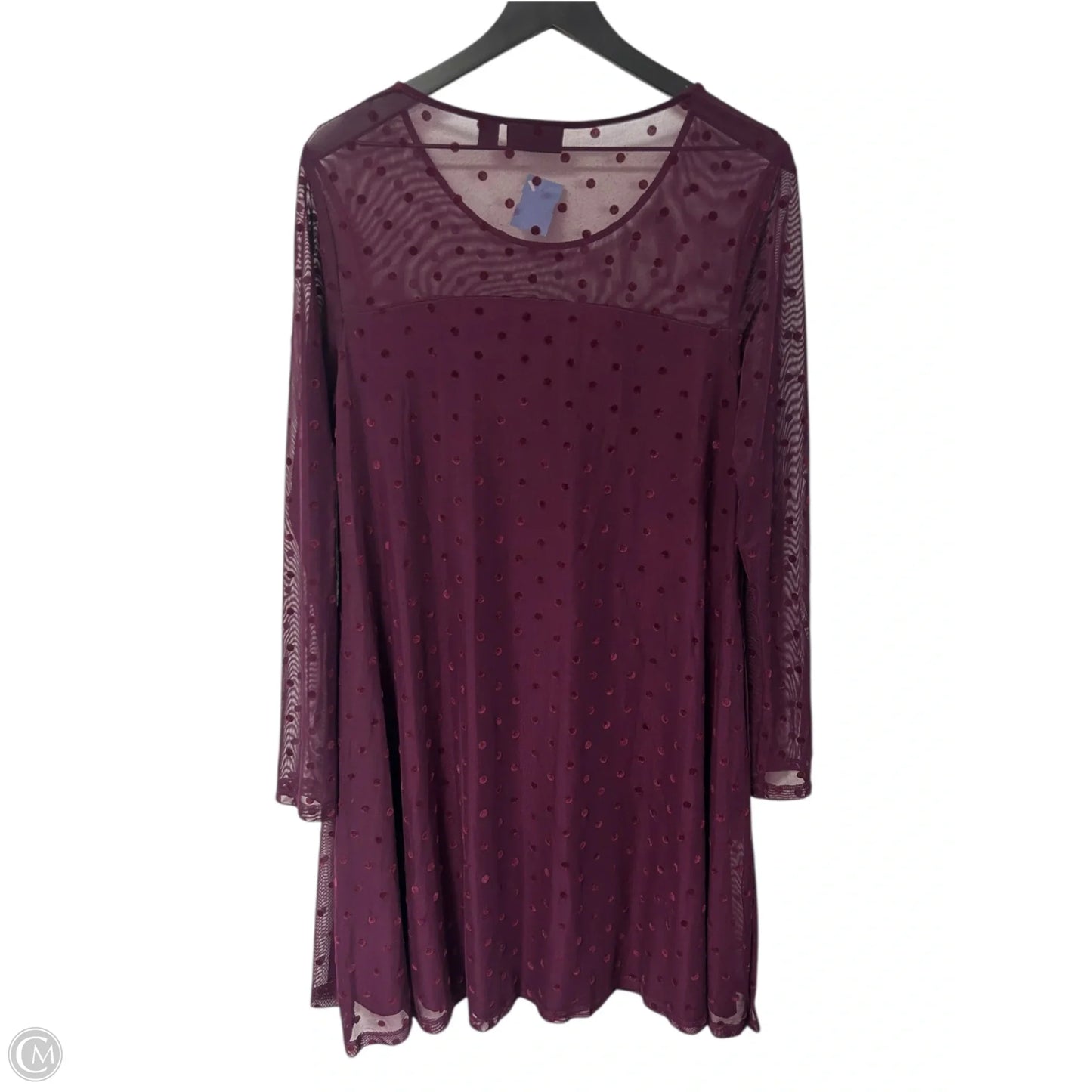 Dress Casual Short By Nina Leonard In Purple, Size: M