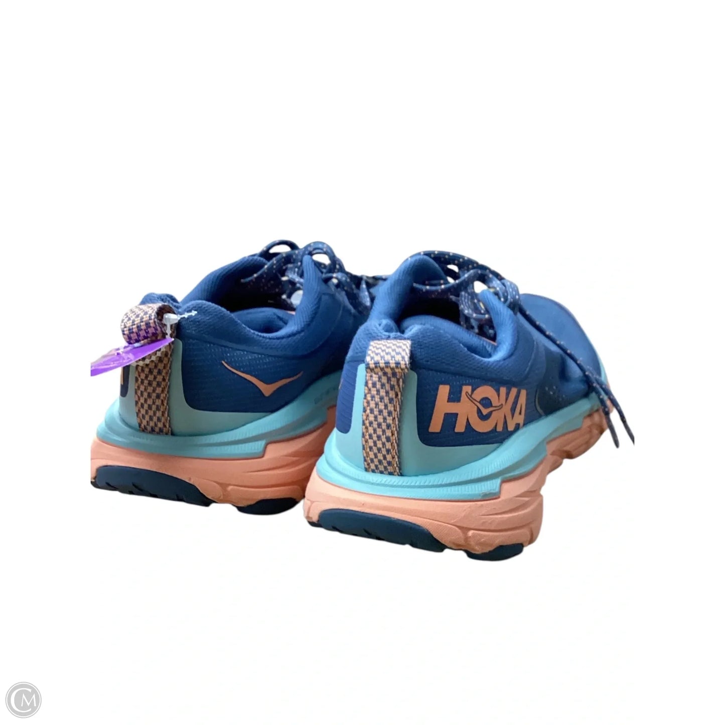 Shoes Athletic By Hoka In Blue & Orange, Size: 8