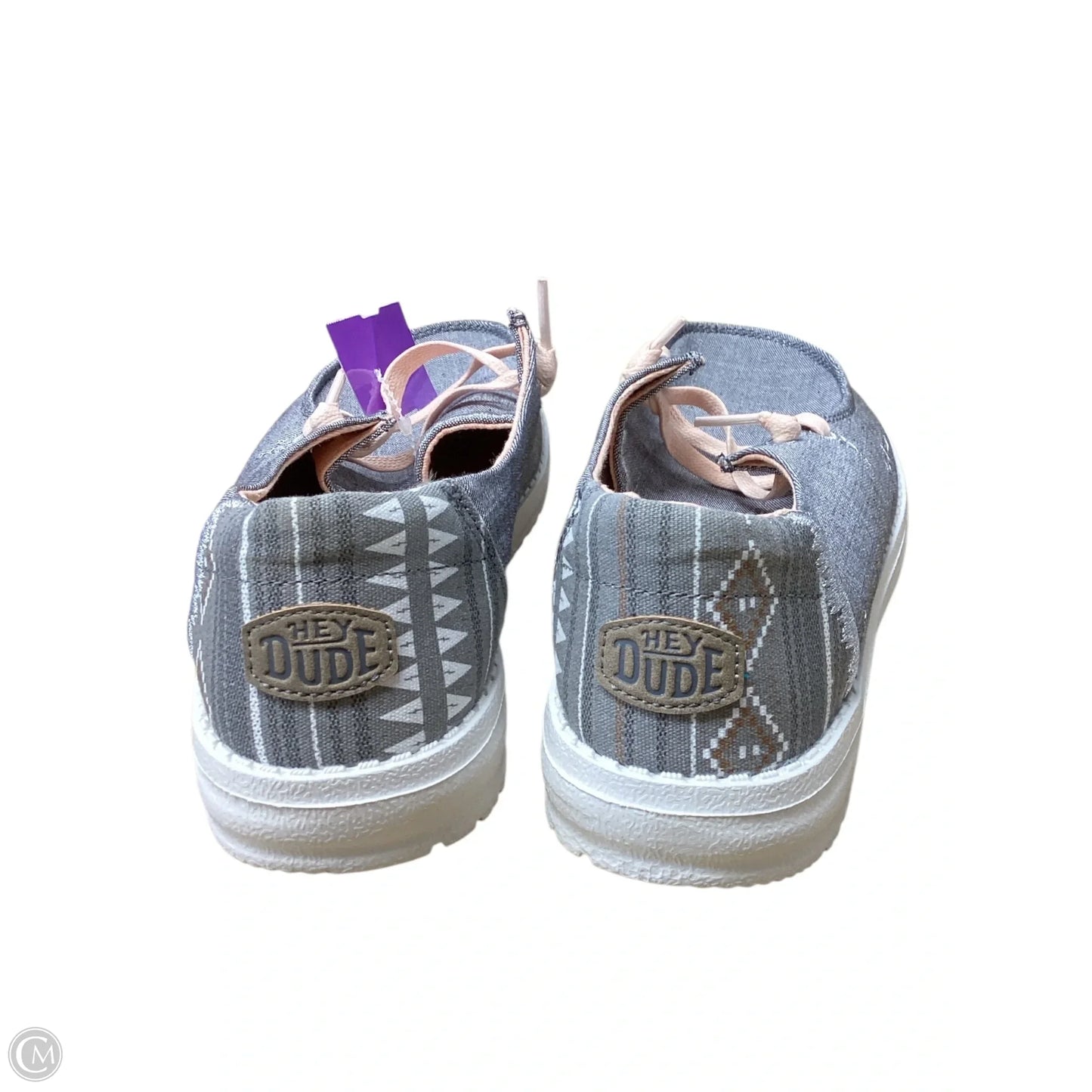 Shoes Flats By Hey Dude In Grey, Size: 9
