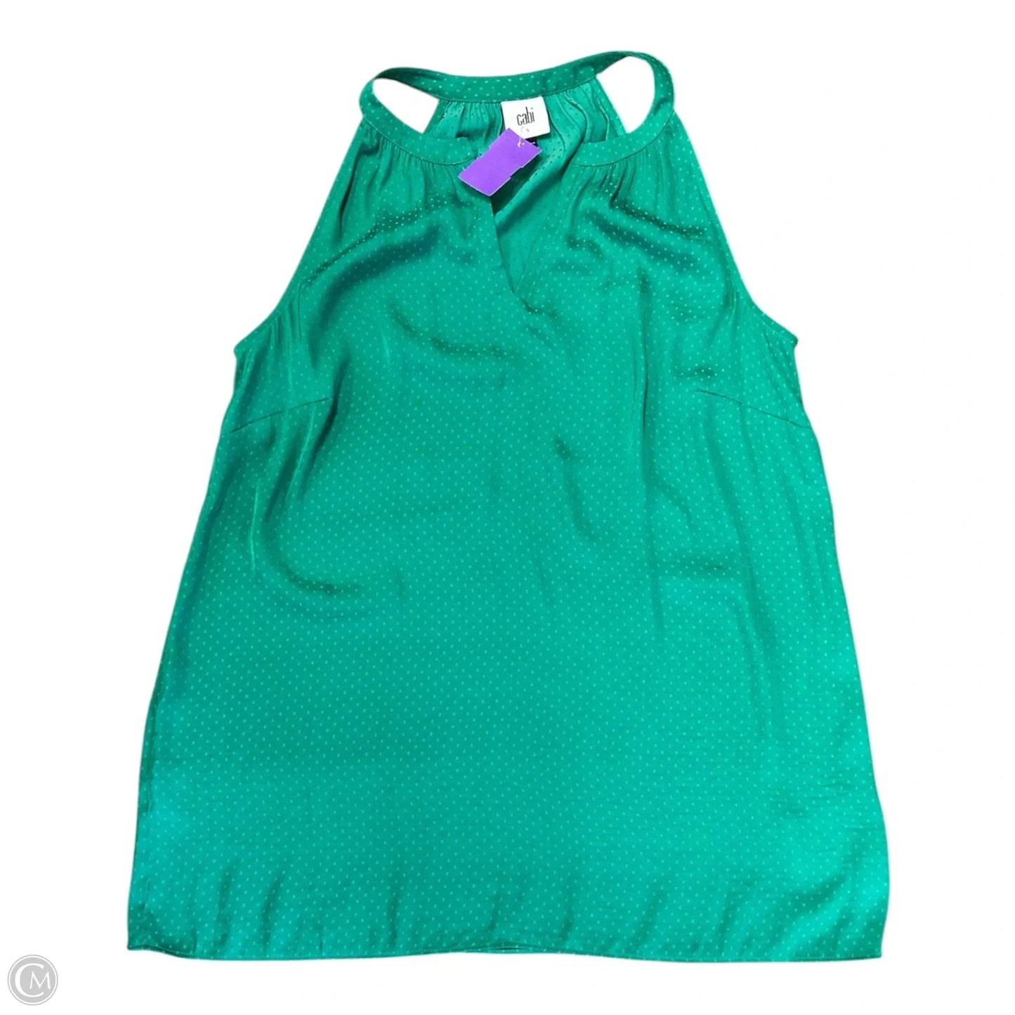 Top Sleeveless By Cabi In Green, Size: S