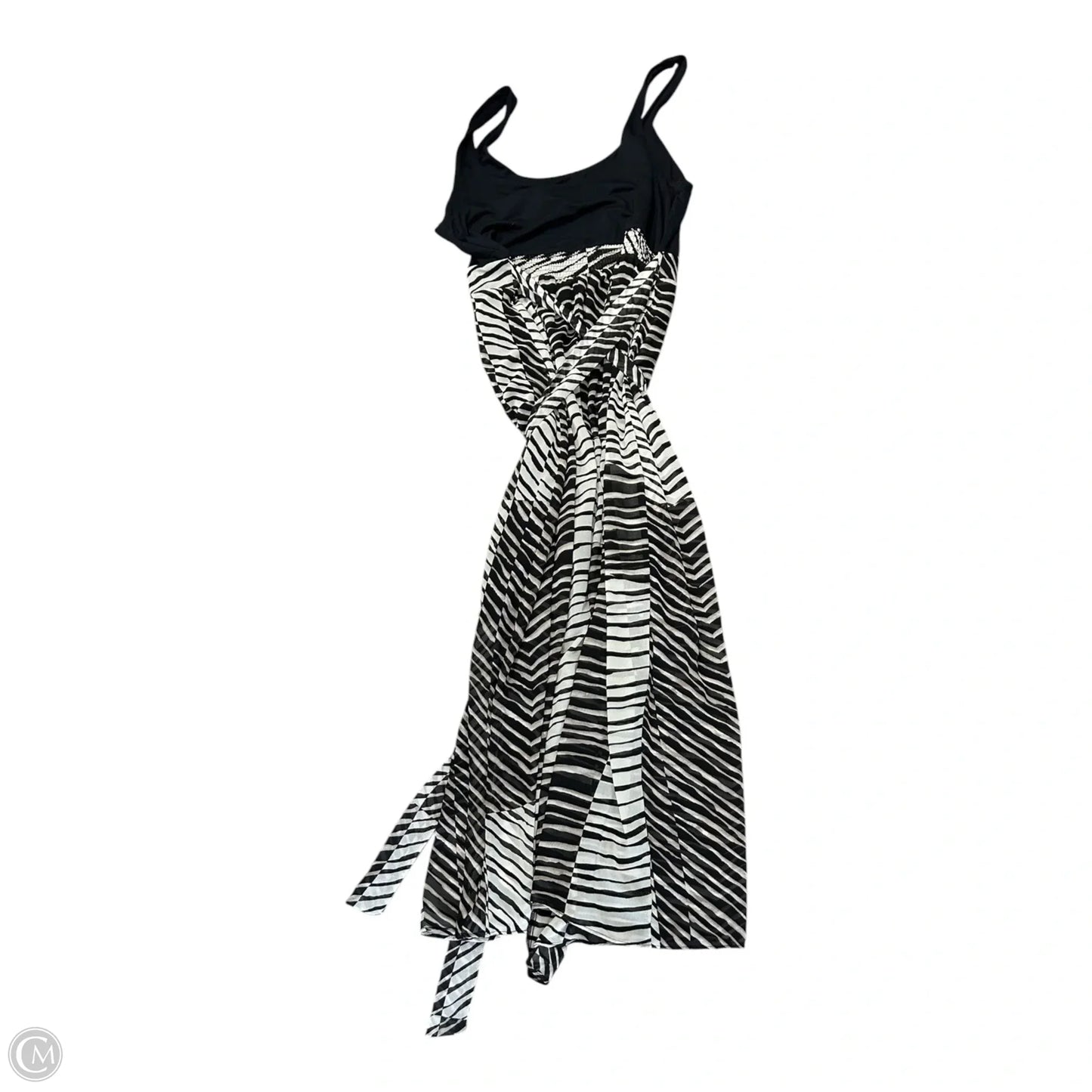 Dress Casual Maxi By Cabi In Black & Tan, Size: L