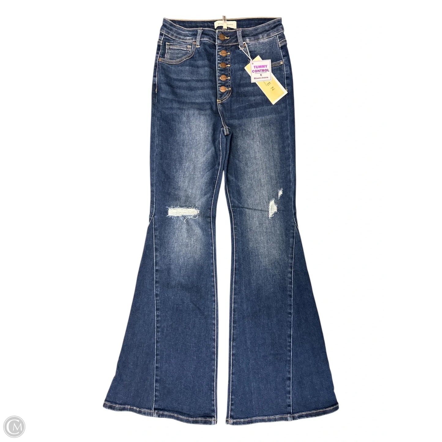 Jeans Flared By Risen In Blue Denim, Size: 6