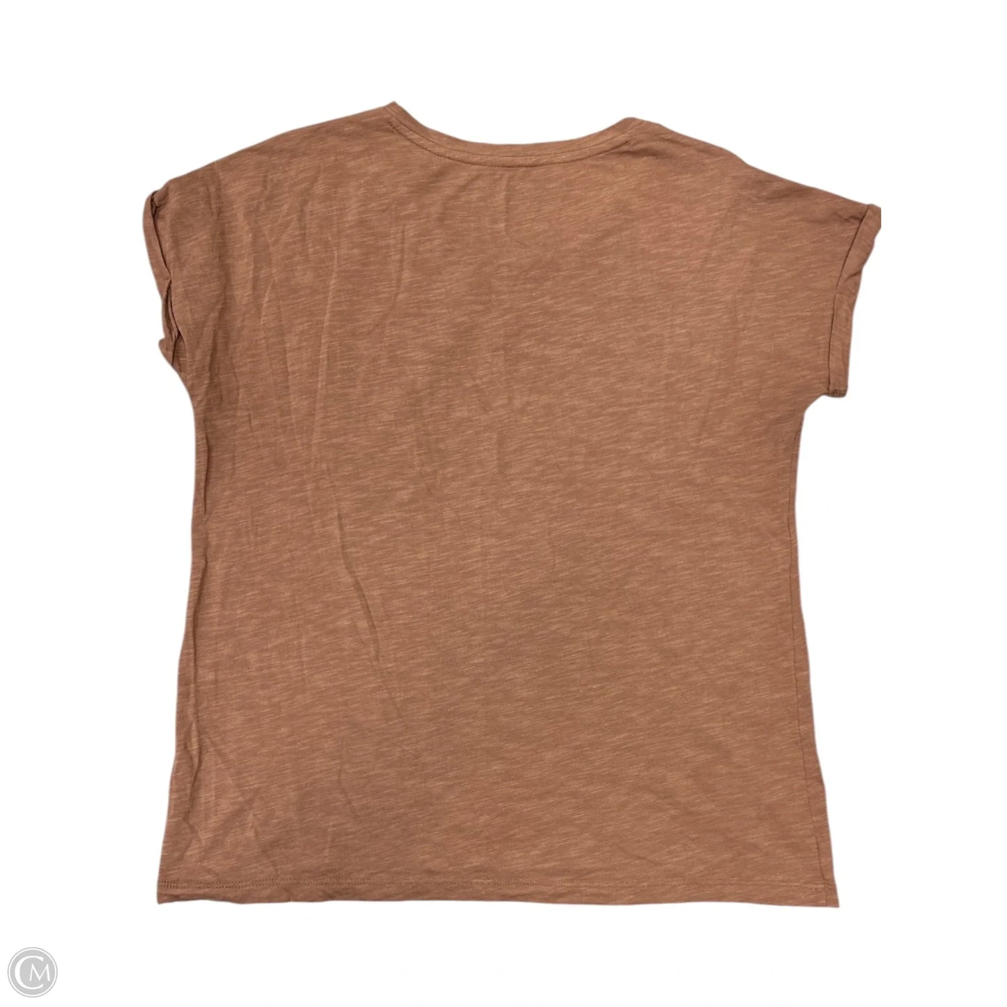 Top Short Sleeve By Max Studio In Brown, Size: Xs