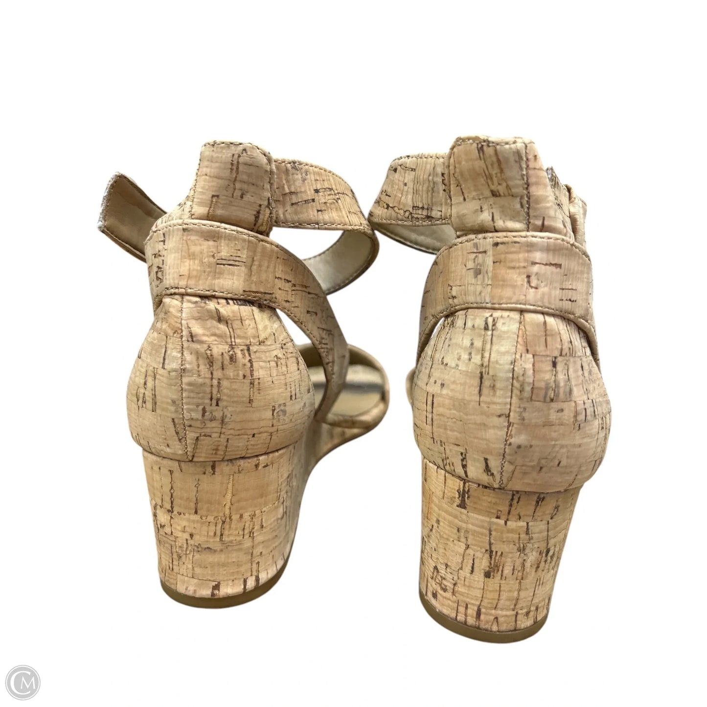 Sandals Heels Wedge By Aerosoles In Tan, Size: 8