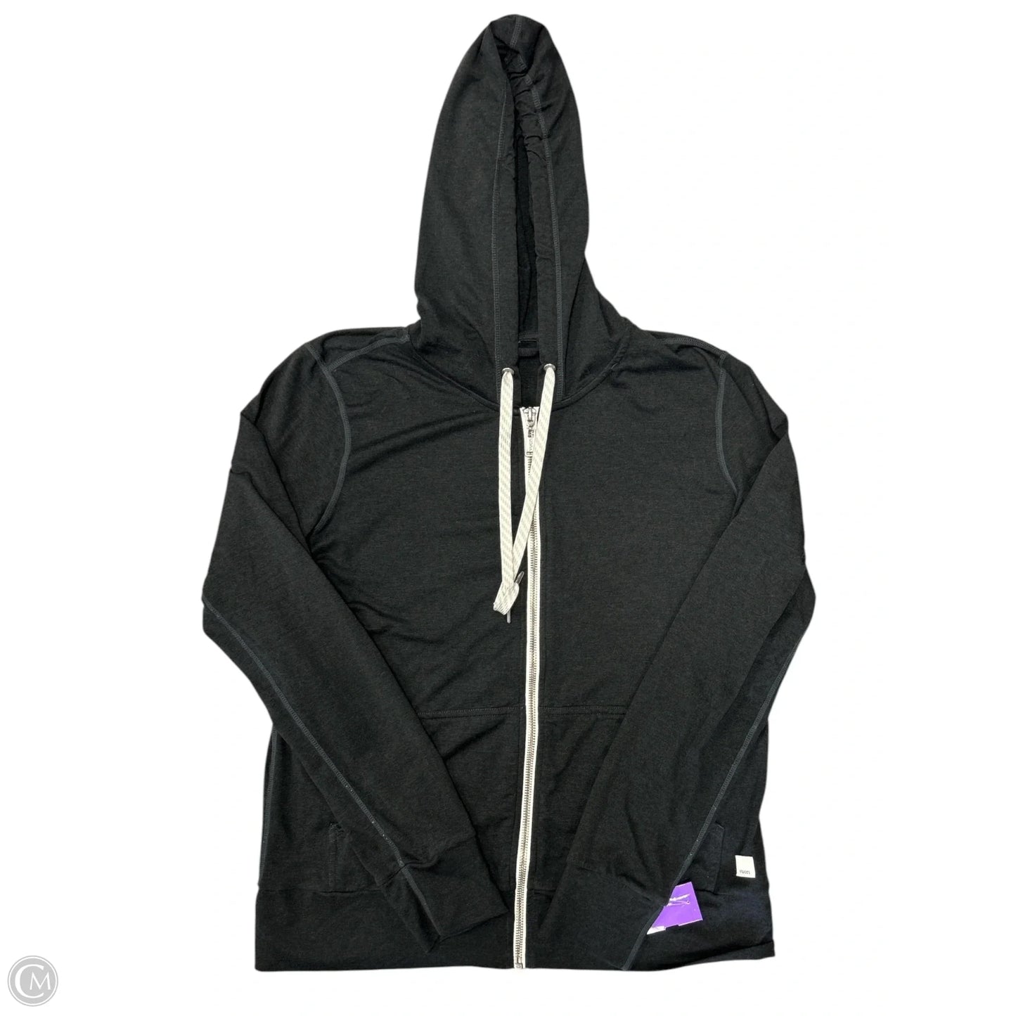 Athletic Top Long Sleeve Hoodie By Vuori In Black, Size: S