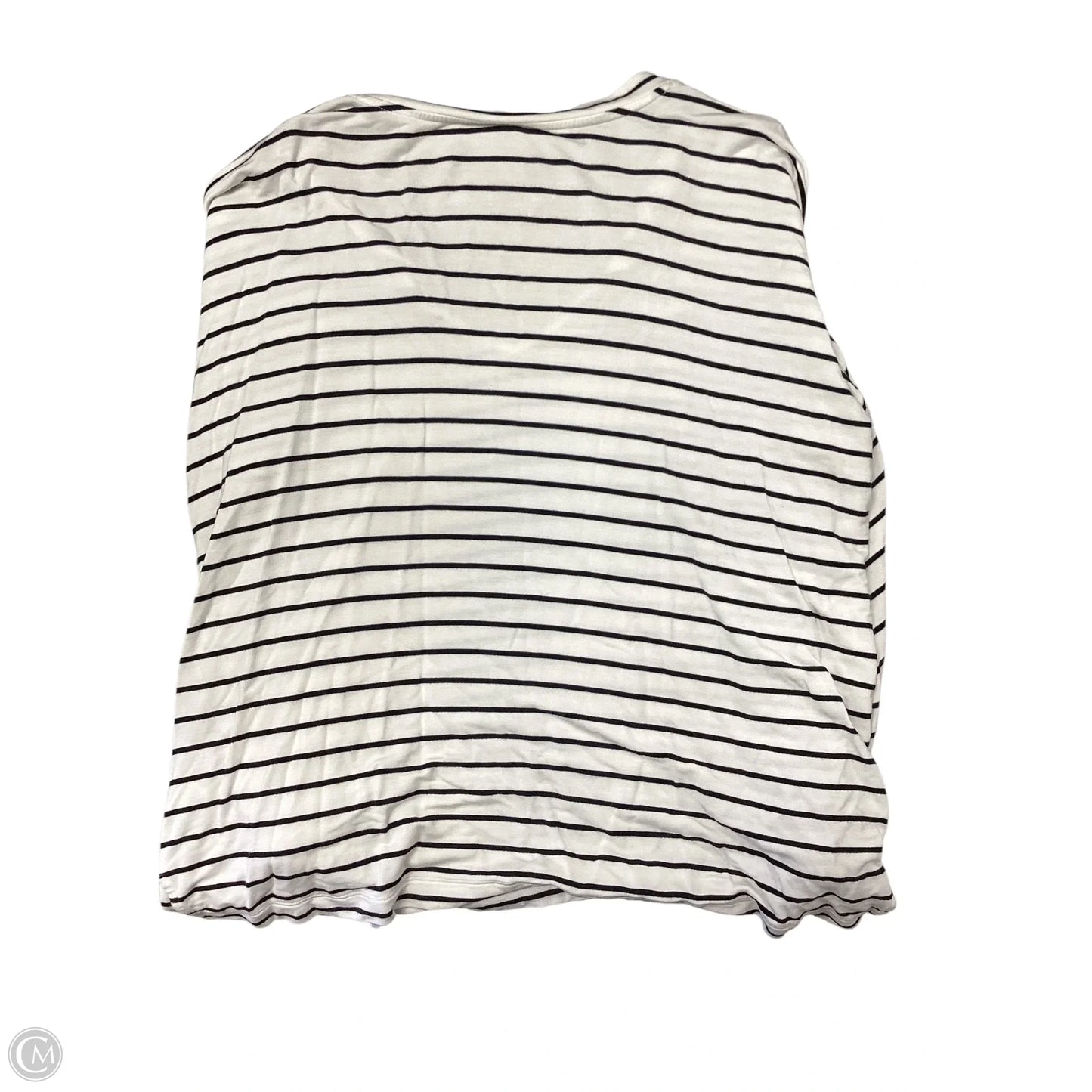 Top Long Sleeve By Cabi In Black & White, Size: M