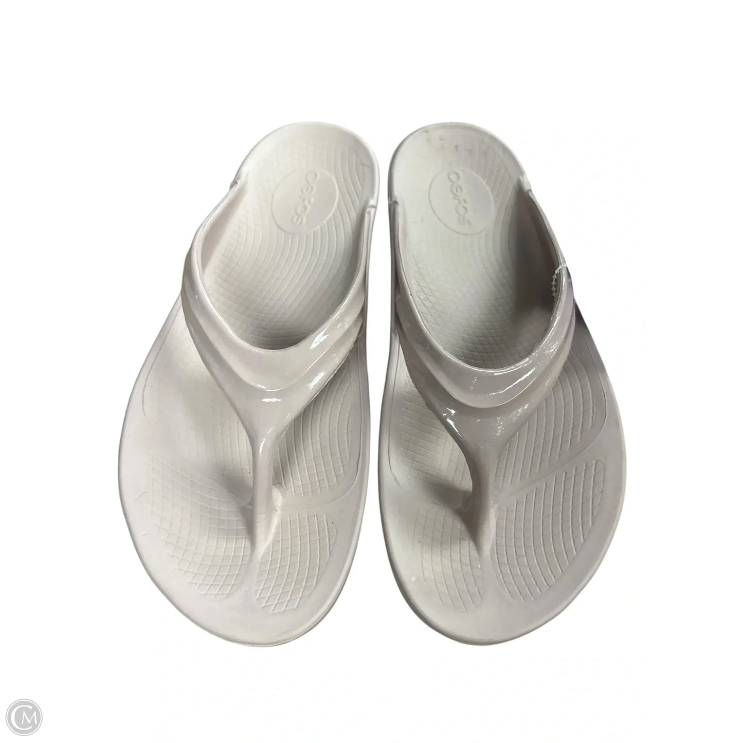 Sandals Flip Flops By Oofos In Mauve, Size: 9