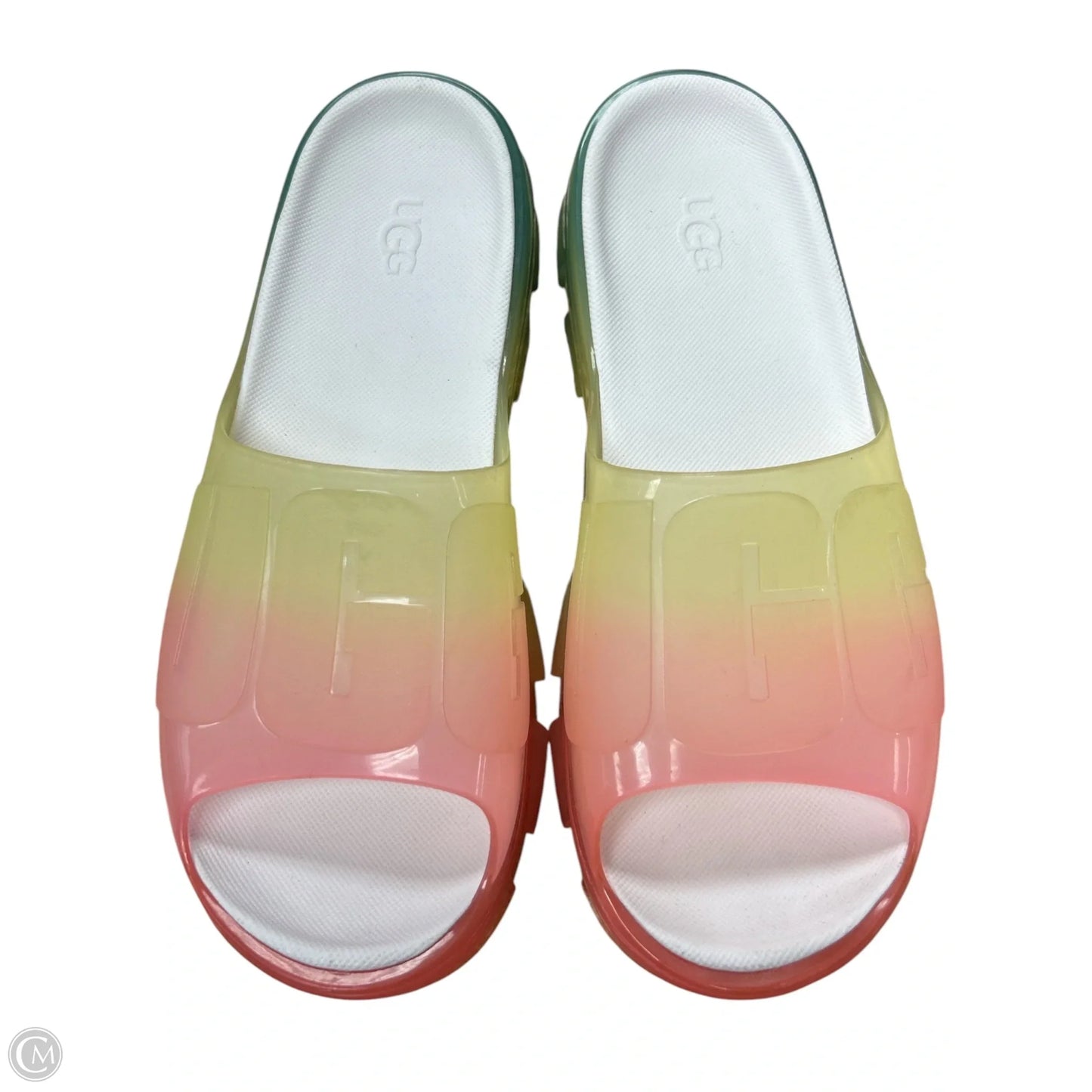 Sandals Designer By Ugg In Rainbow Print, Size: 7