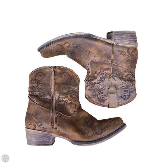 Boots Western By Roper In Brown, Size: 9