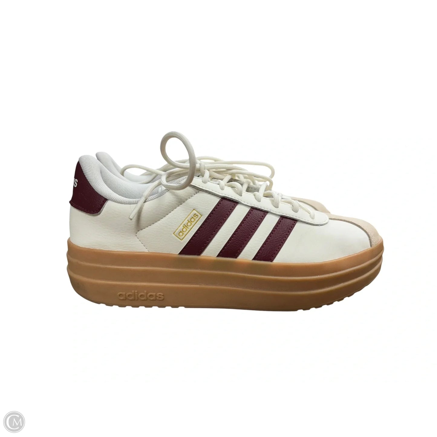 Shoes Sneakers Platform By Adidas In Cream & Tan, Size: 9