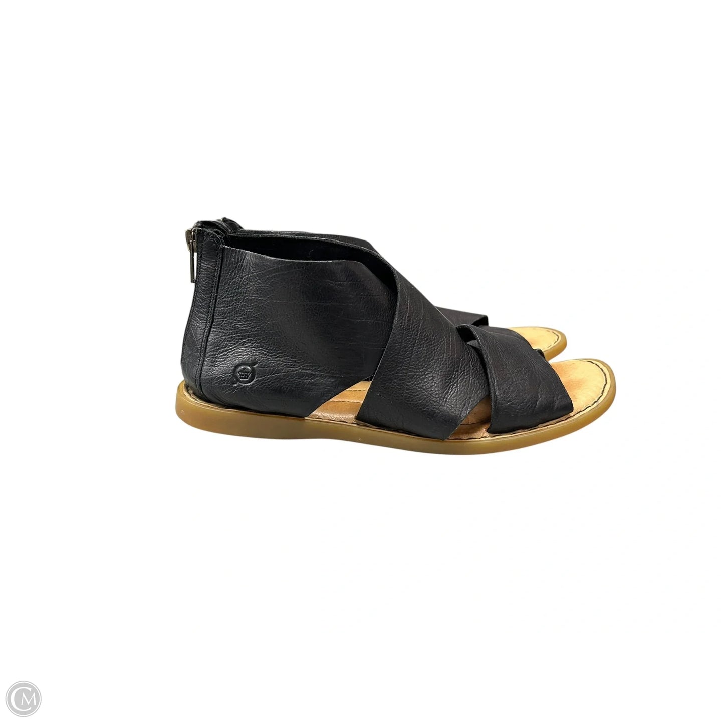 Sandals Flats By Born In Black, Size: 9