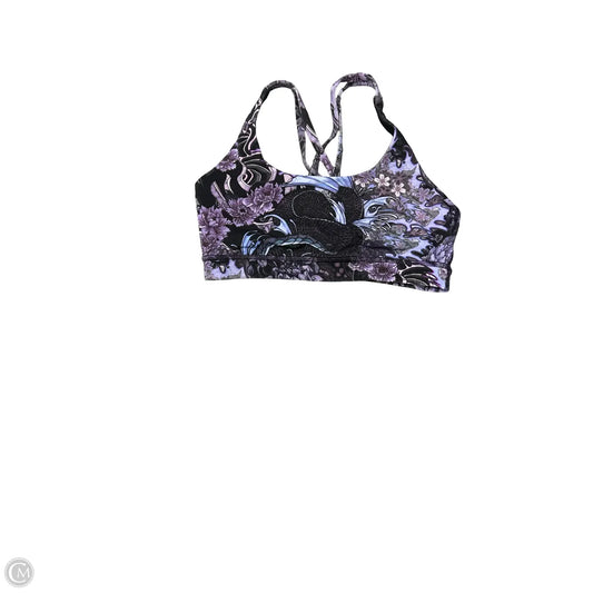 Athletic Bra By Lululemon In Floral Print, Size: 8