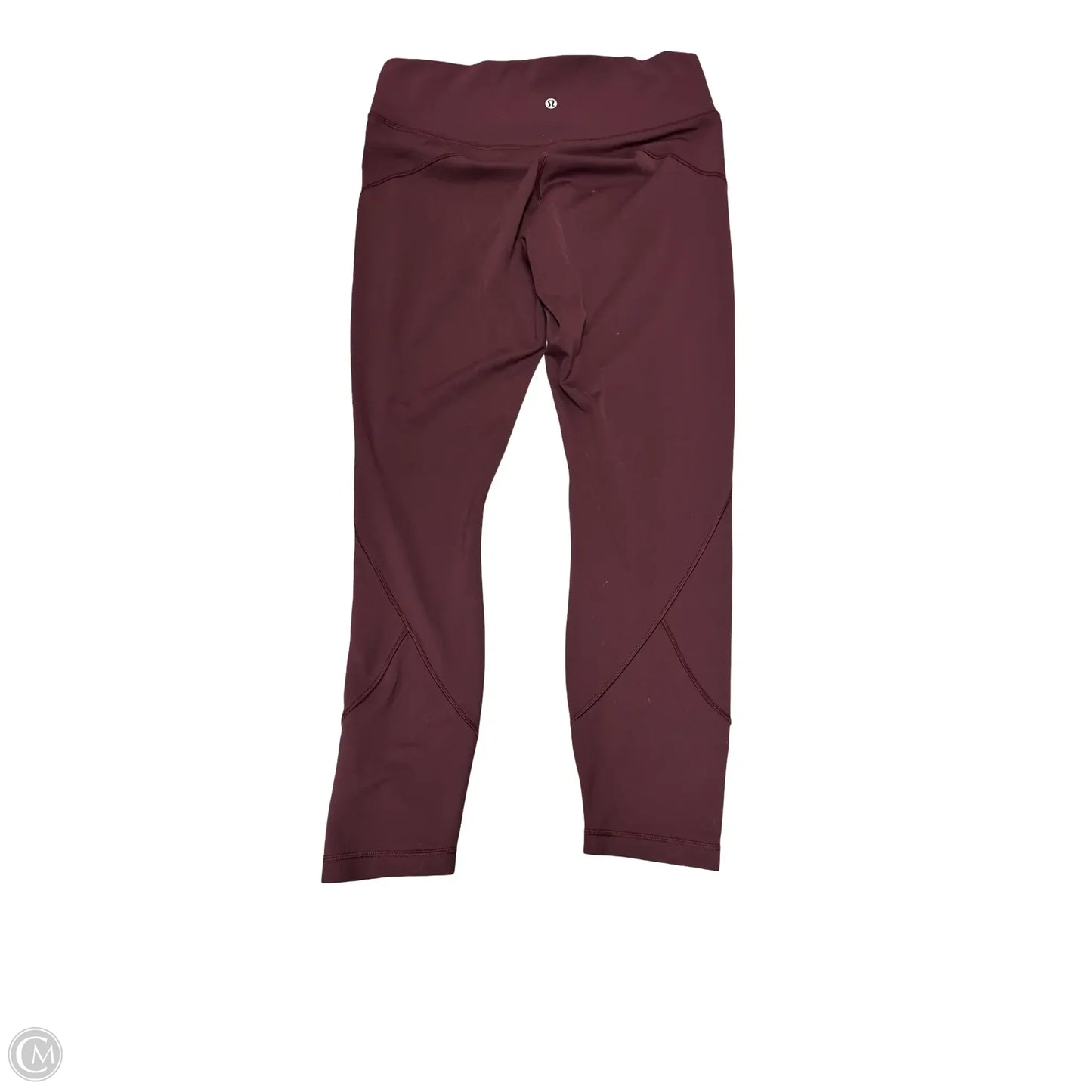 Athletic Leggings By Lululemon In Maroon, Size: 10