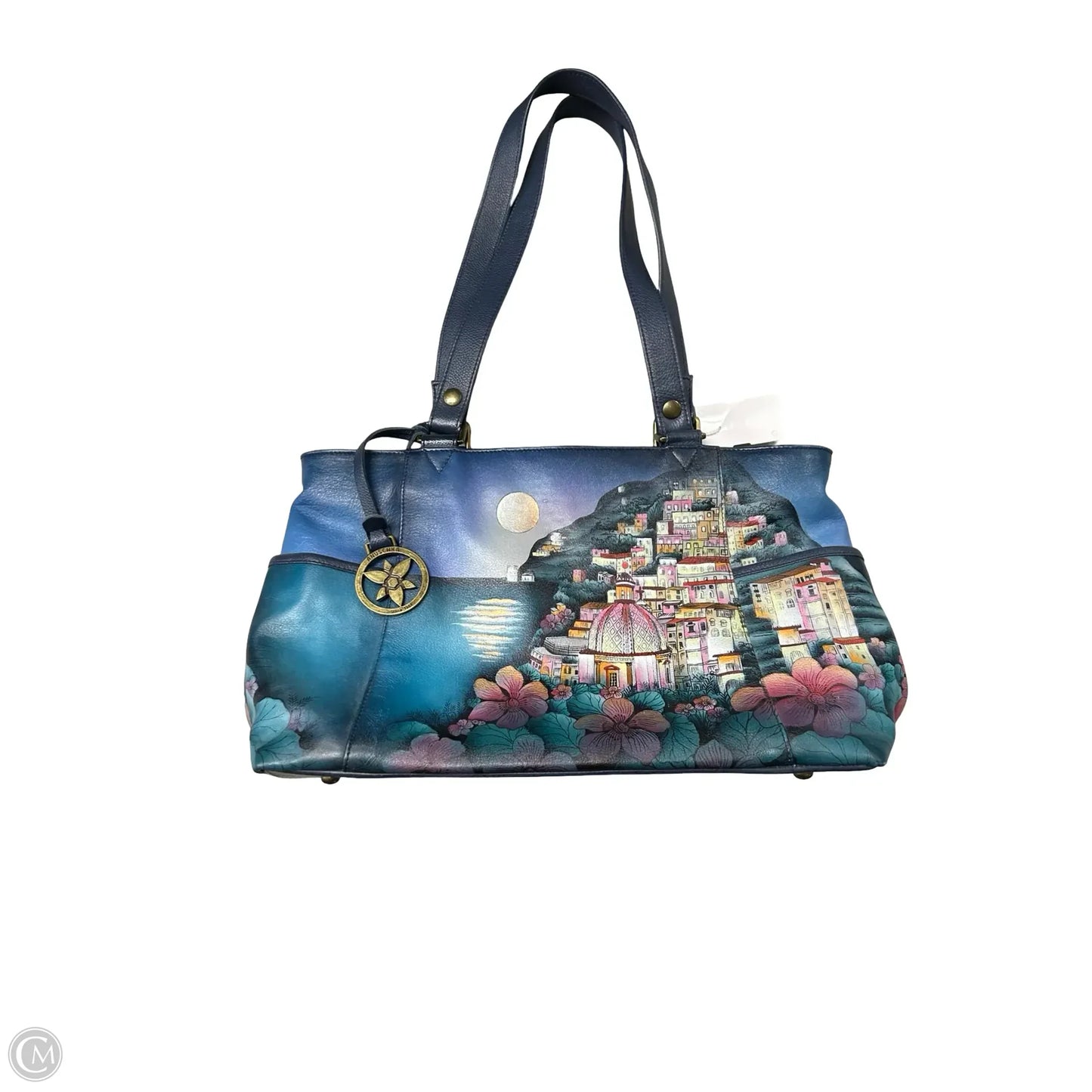 Handbag Leather By Anuschka, Size: Large