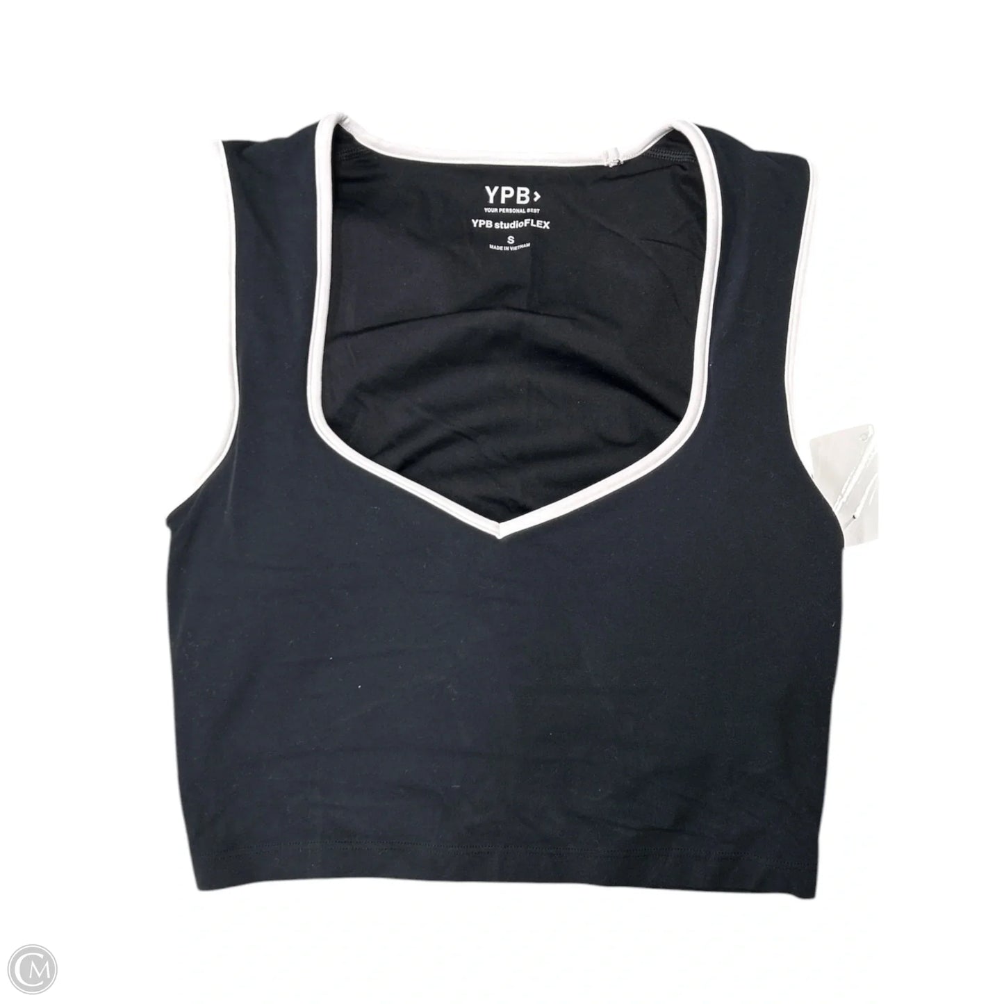 Athletic Tank Top By Ypb In Black & White, Size: S