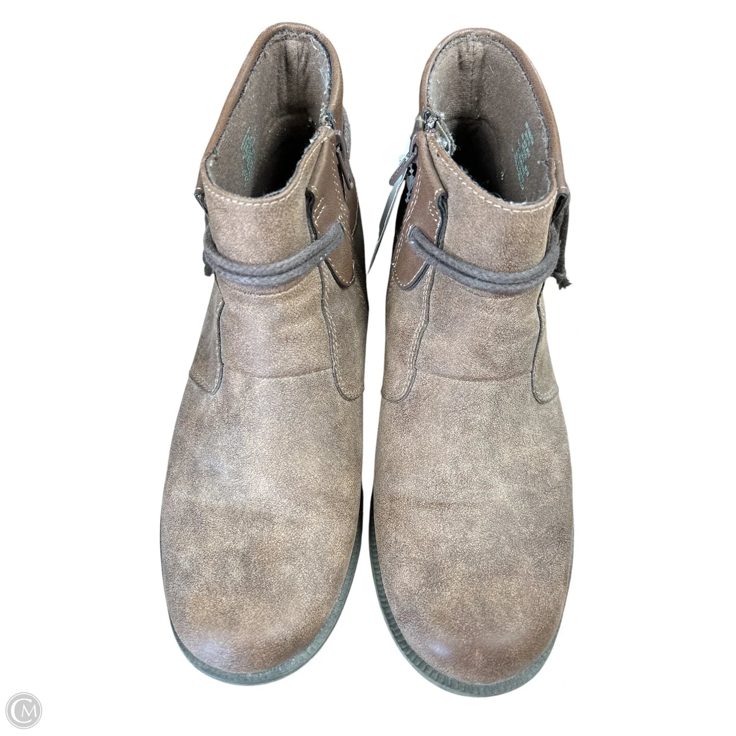 Boots Ankle Flats By Cme In Brown, Size: 11