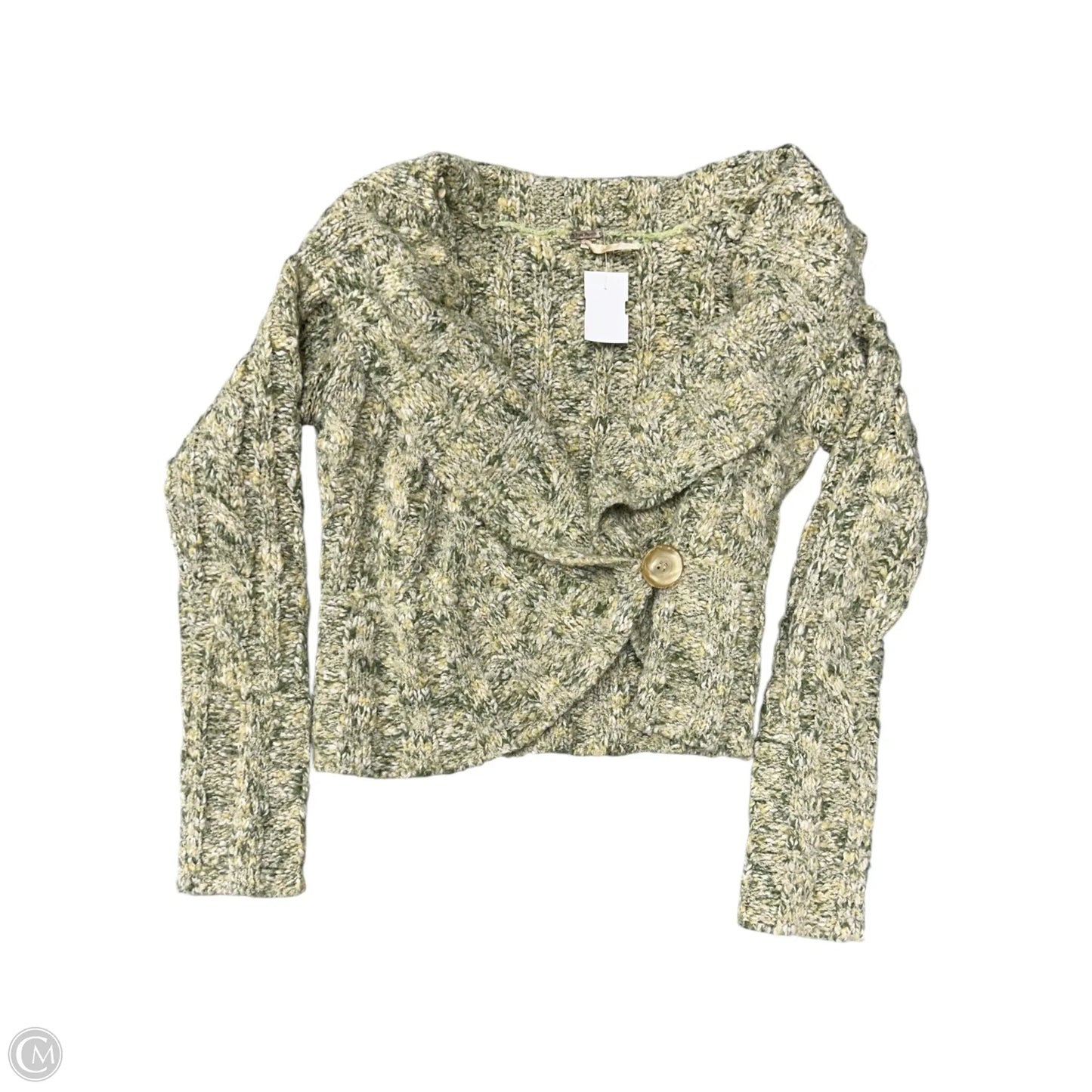 Sweater Cardigan By Free People In Green, Size: S