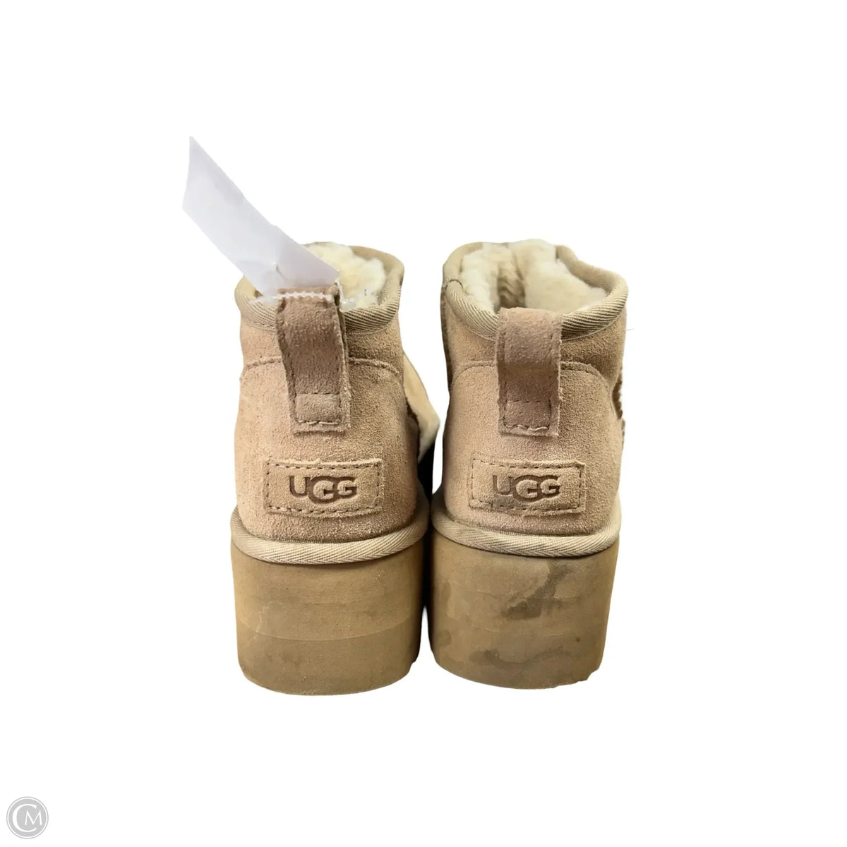 Boots Designer By Ugg In Tan, Size: 9