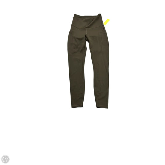 Athletic Leggings By Lululemon In Brown, Size: 4