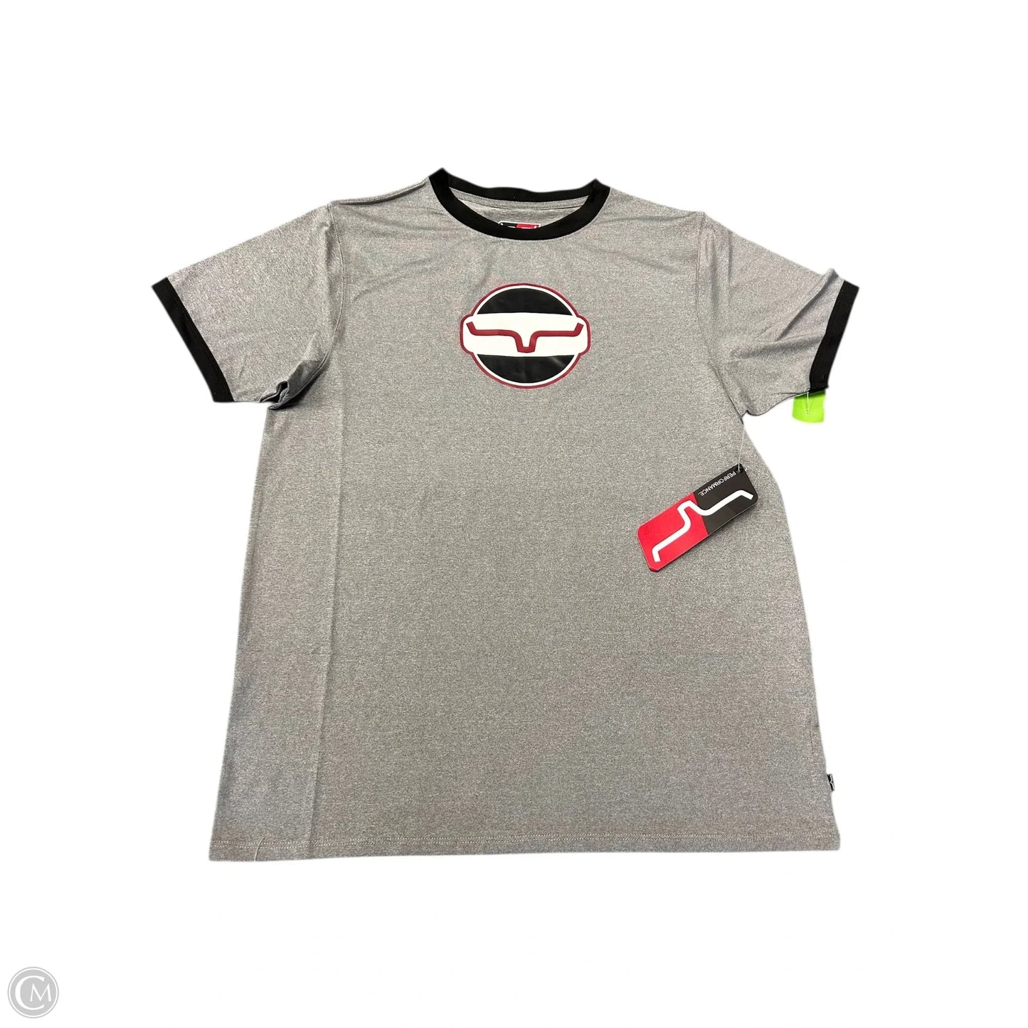 Top Short Sleeve By Cmc In Grey, Size: Xxl