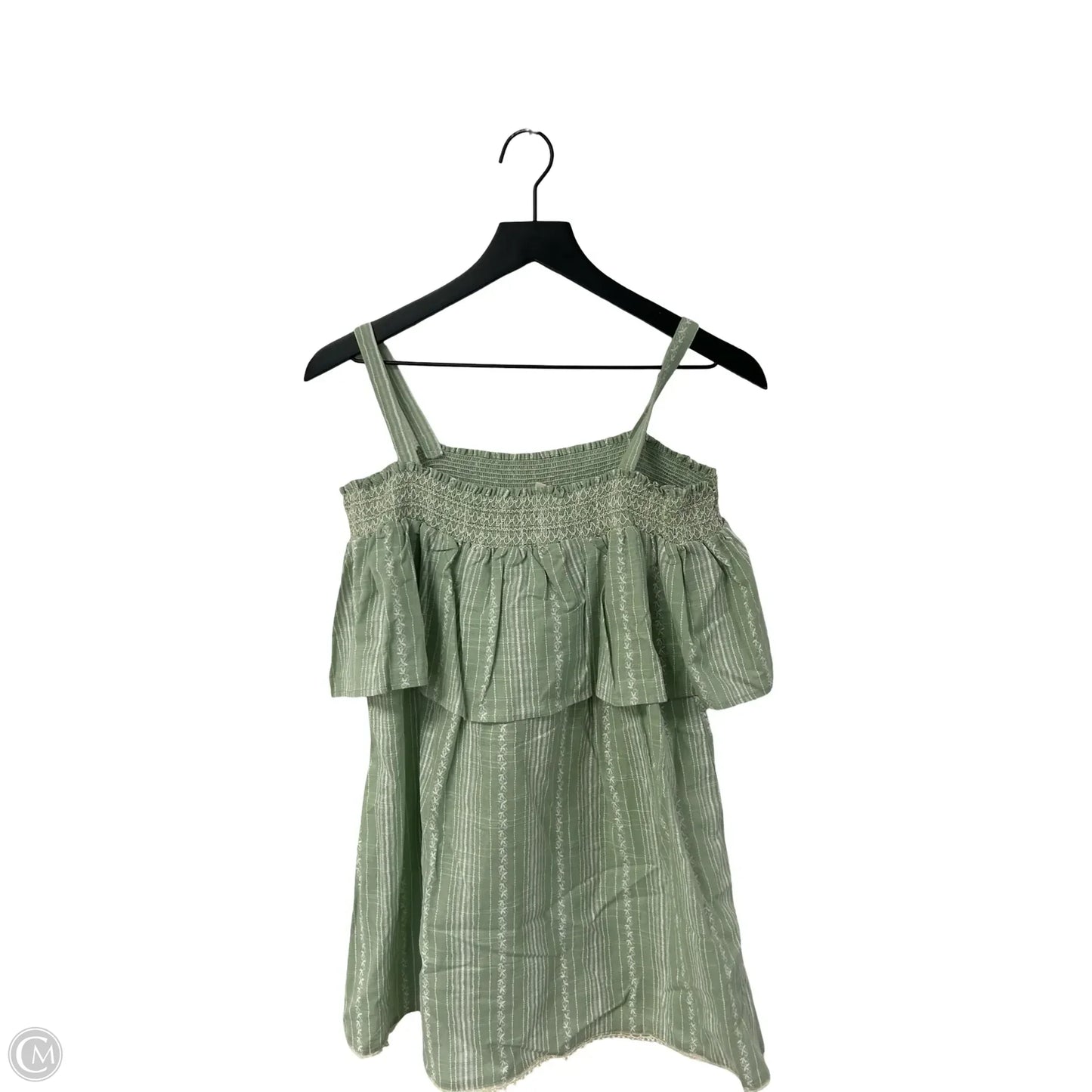 Top Short Sleeve By Easel In Green, Size: L