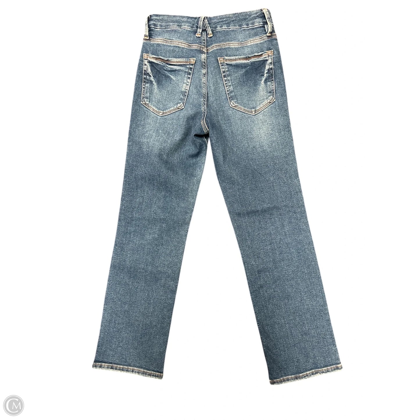 Jeans Straight By Good American In Blue Denim, Size: 4