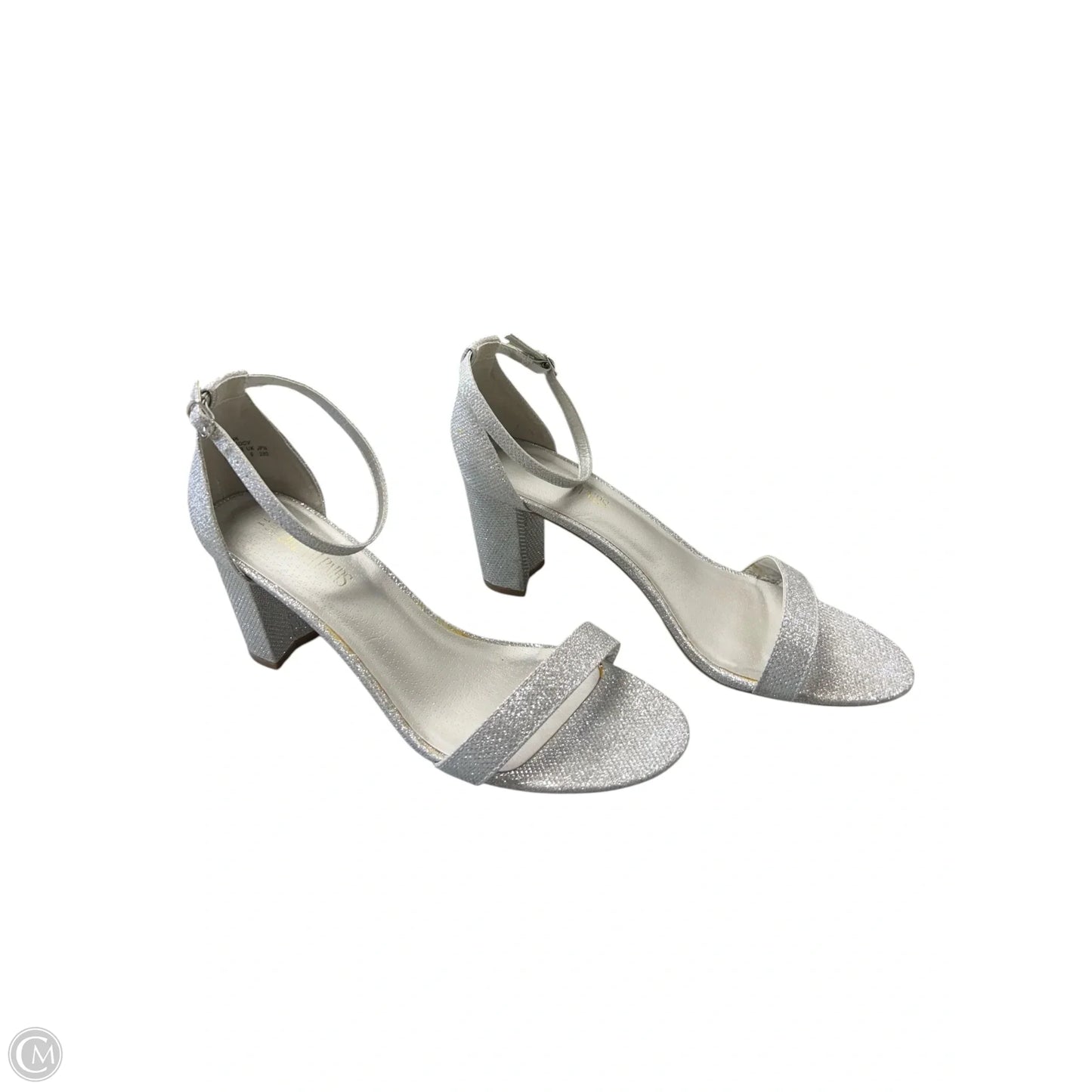 Shoes Heels Block By Dream Pairs In Silver, Size: 11