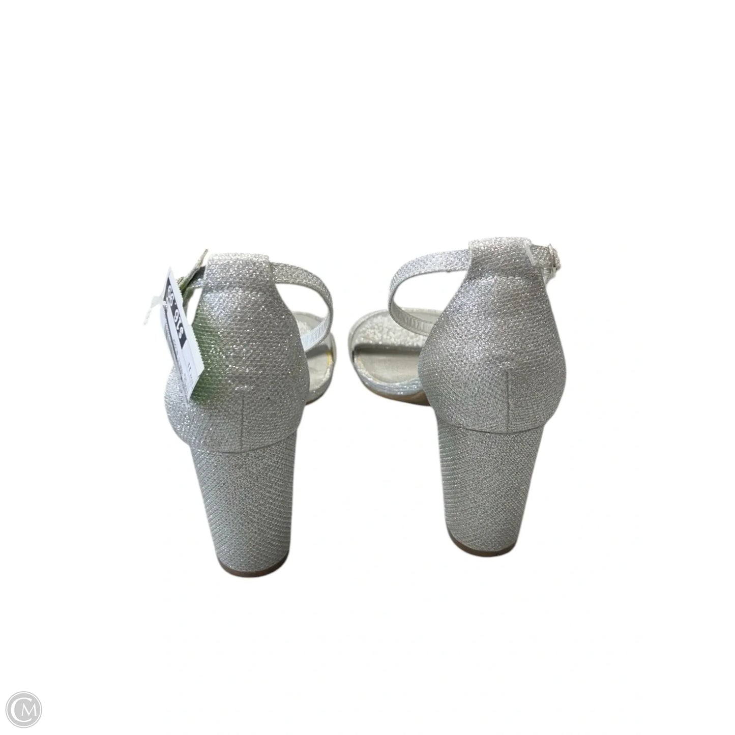 Shoes Heels Block By Dream Pairs In Silver, Size: 11