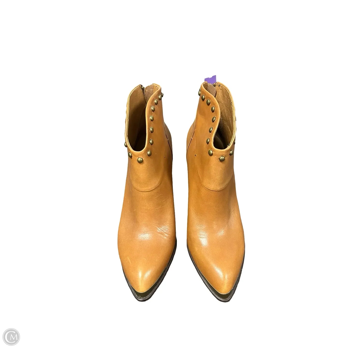 Boots Ankle Heels By B. Makowsky In Tan, Size: 8.5
