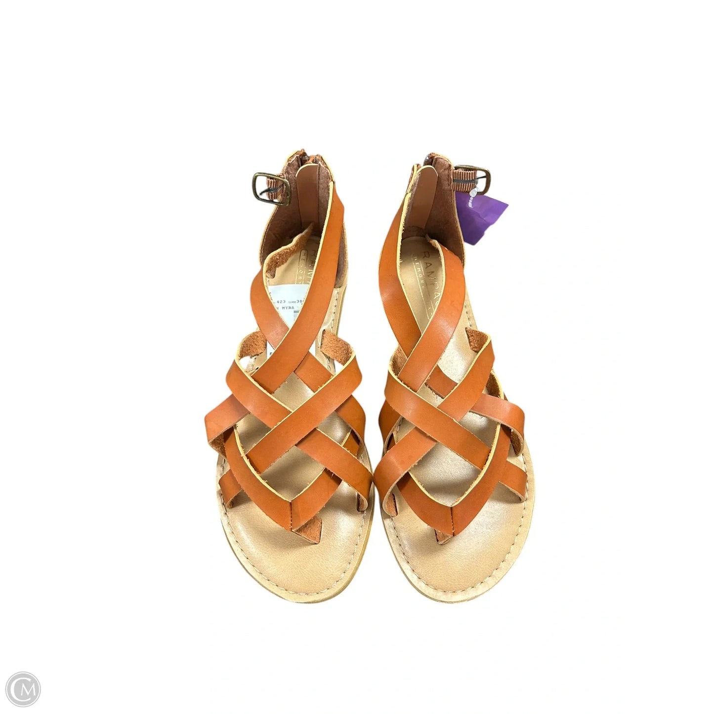 Sandals Flats By Rampage In Tan, Size: 7